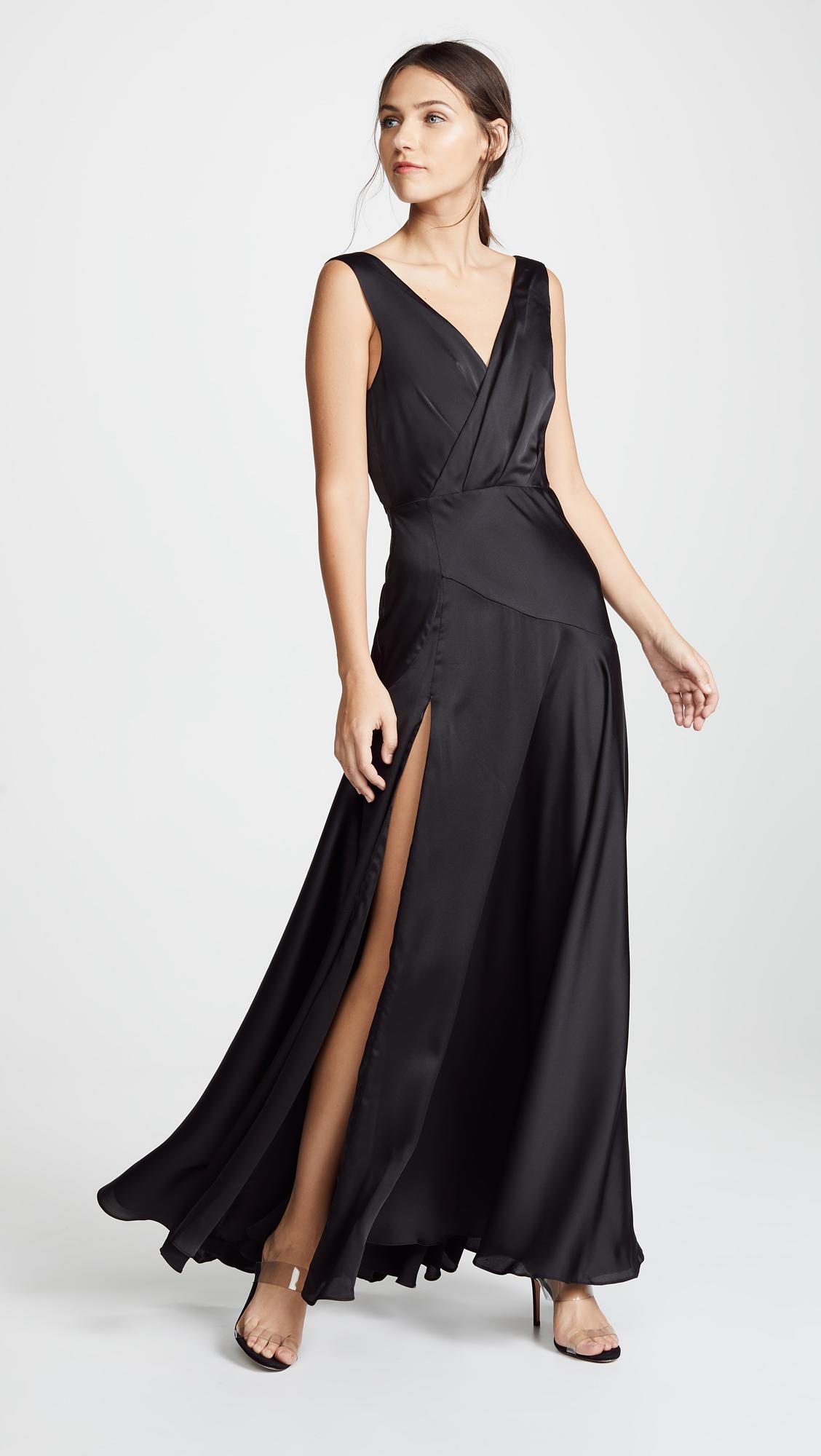 Fame & Partners The Escala Dress in Black | Lyst