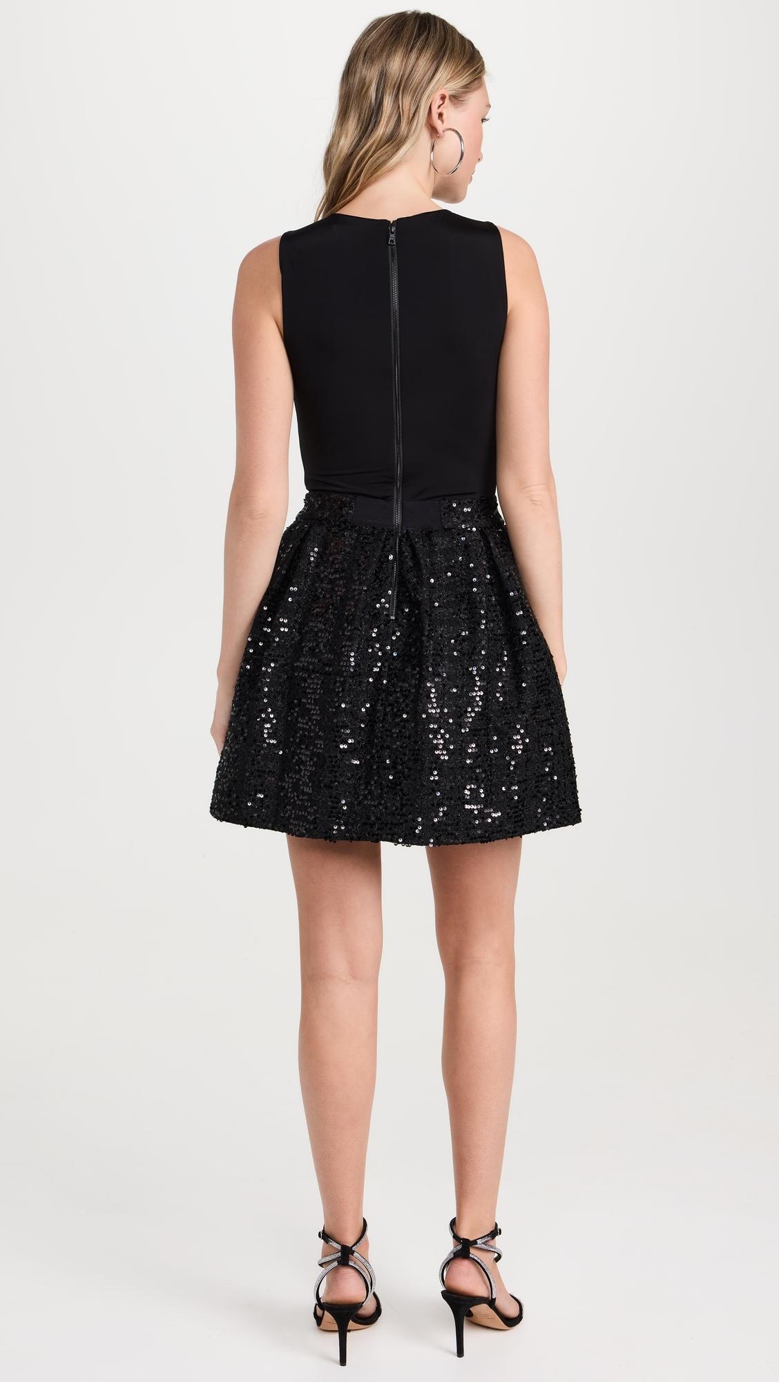 Alice+Olivia■Chara Sleeveless Mini Dress■ドレス alice + olivia Women's Chara Sleeveless Mini Dress, Black, 0