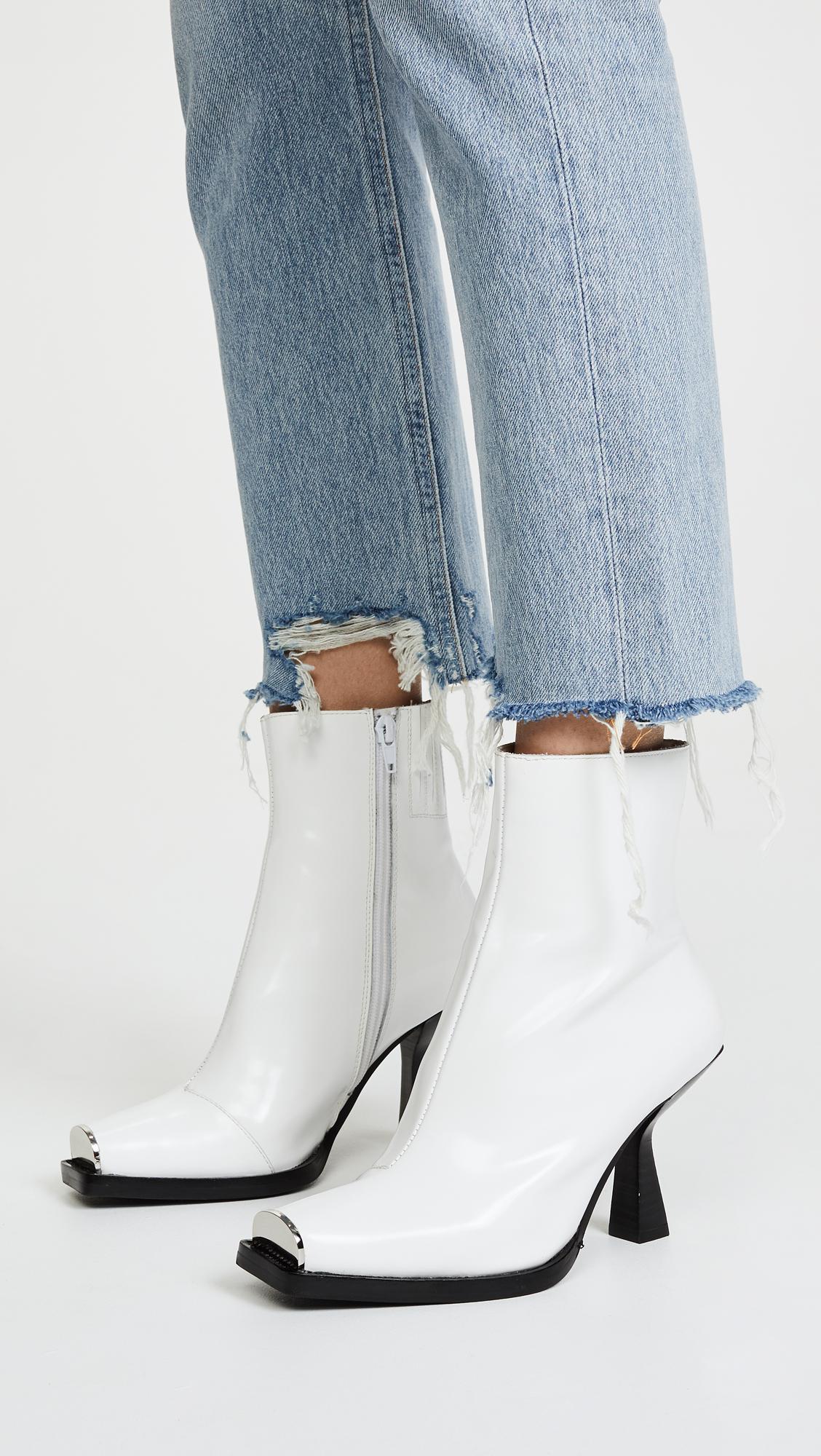 jeffrey campbell square toe ankle boots