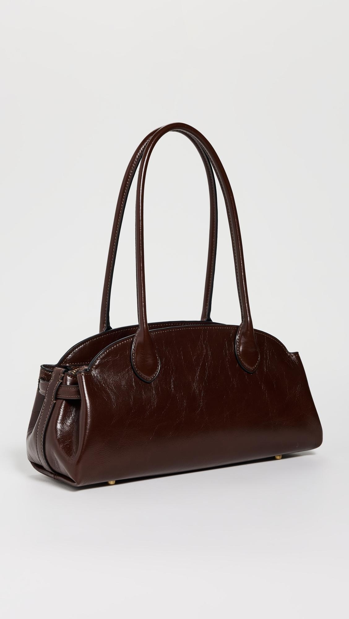 【Coach】Glazed Leather Empire Carryall Bag 34 COACH Empire 34 Glazed Leather East West Carryall Bag