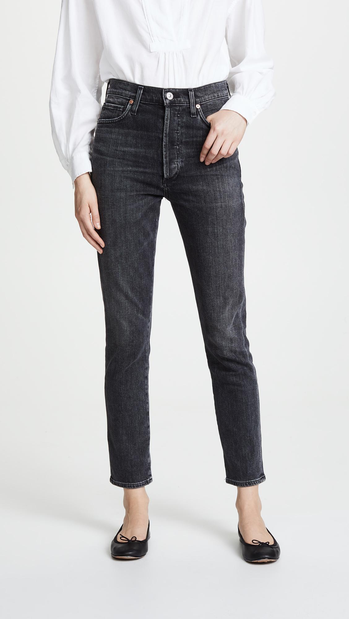 Citizens of Humanity Olivia High Rise Slim Ankle Jeans | Lyst