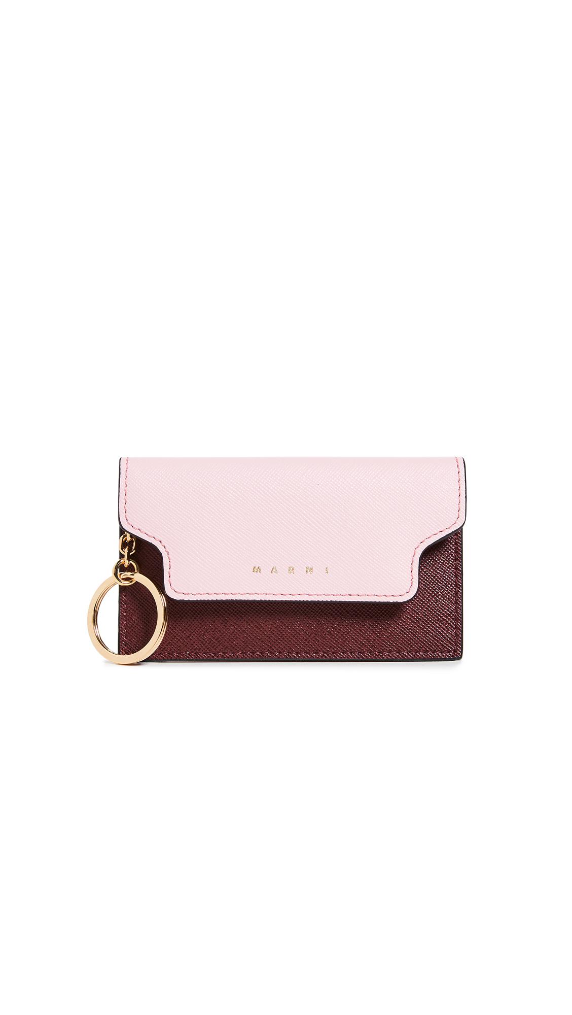 Marni Key Ring Card Case in Pink | Lyst