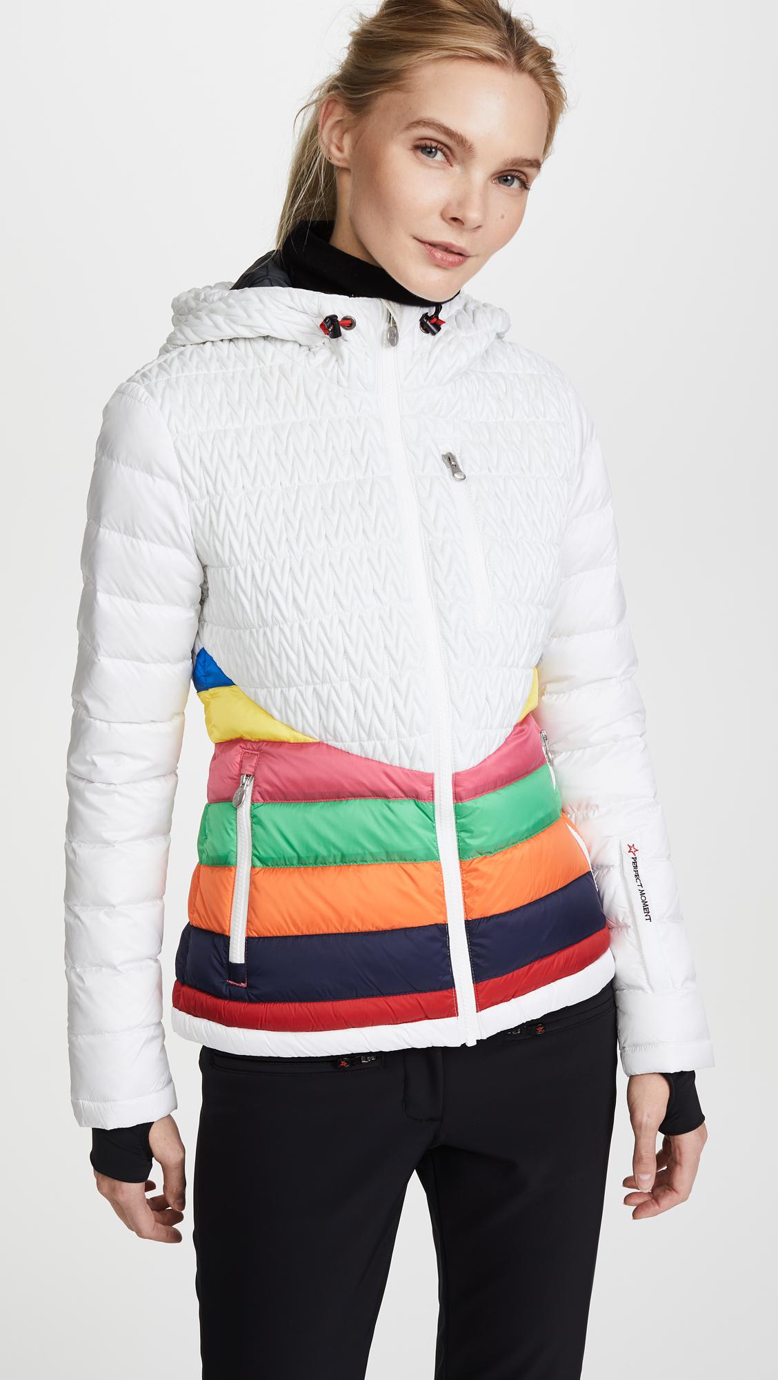 white rainbow jacket