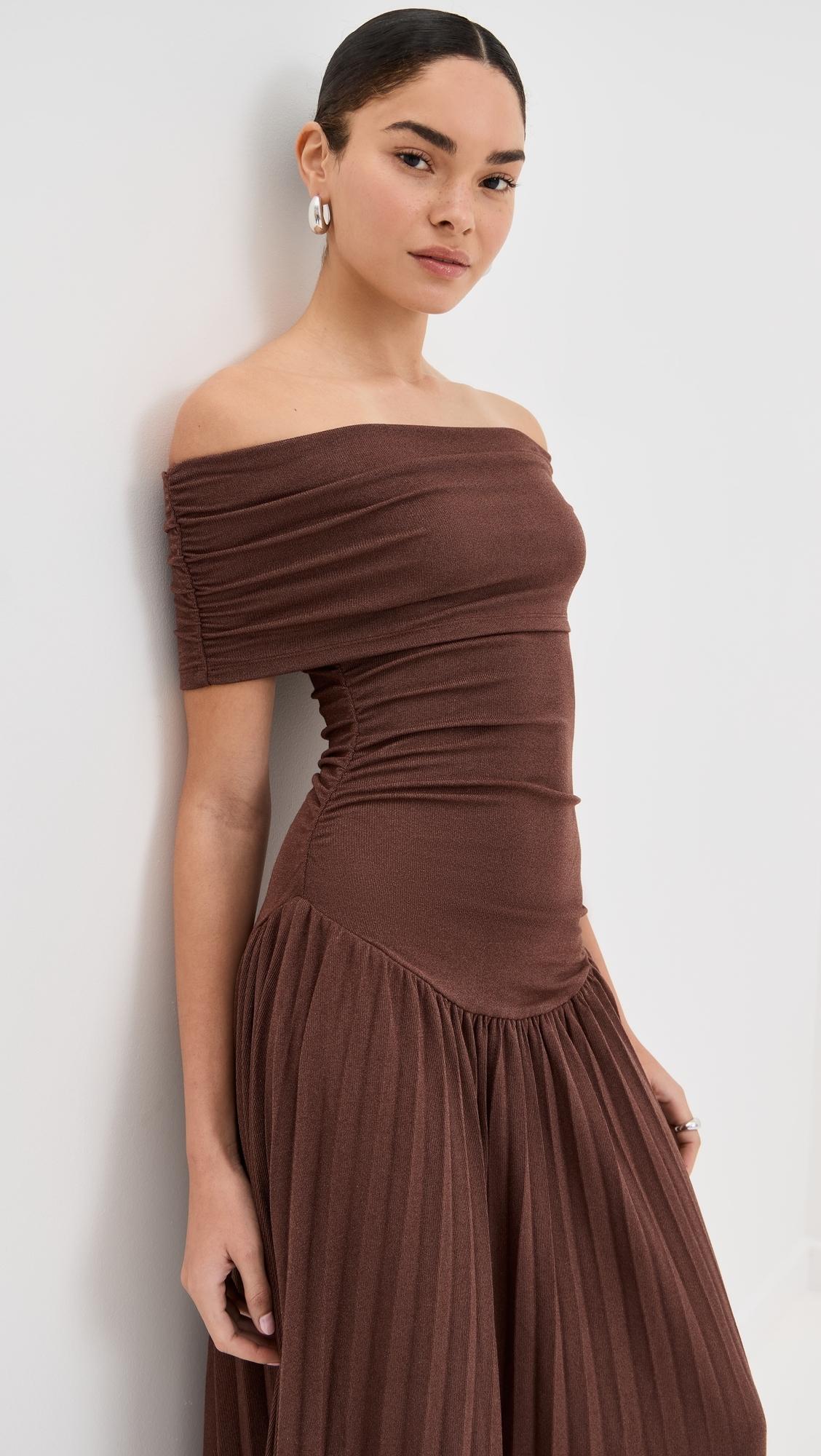 lioness brown maxi dress LUNA ROSA MAXI DRESS main image 0