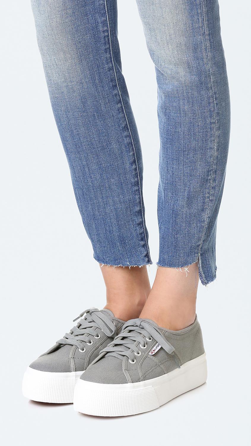 superga flatforms grey
