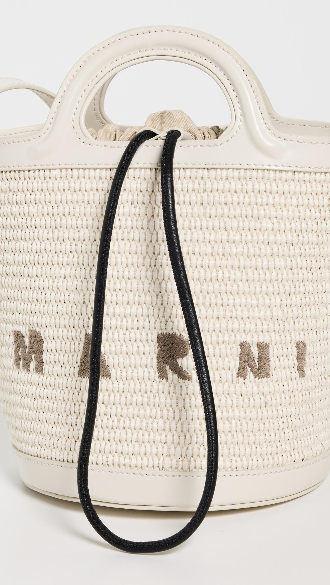 Marni Mini Bucket Bag in Natural | Lyst Marni Mini Bucket Bag in Natural | Lyst