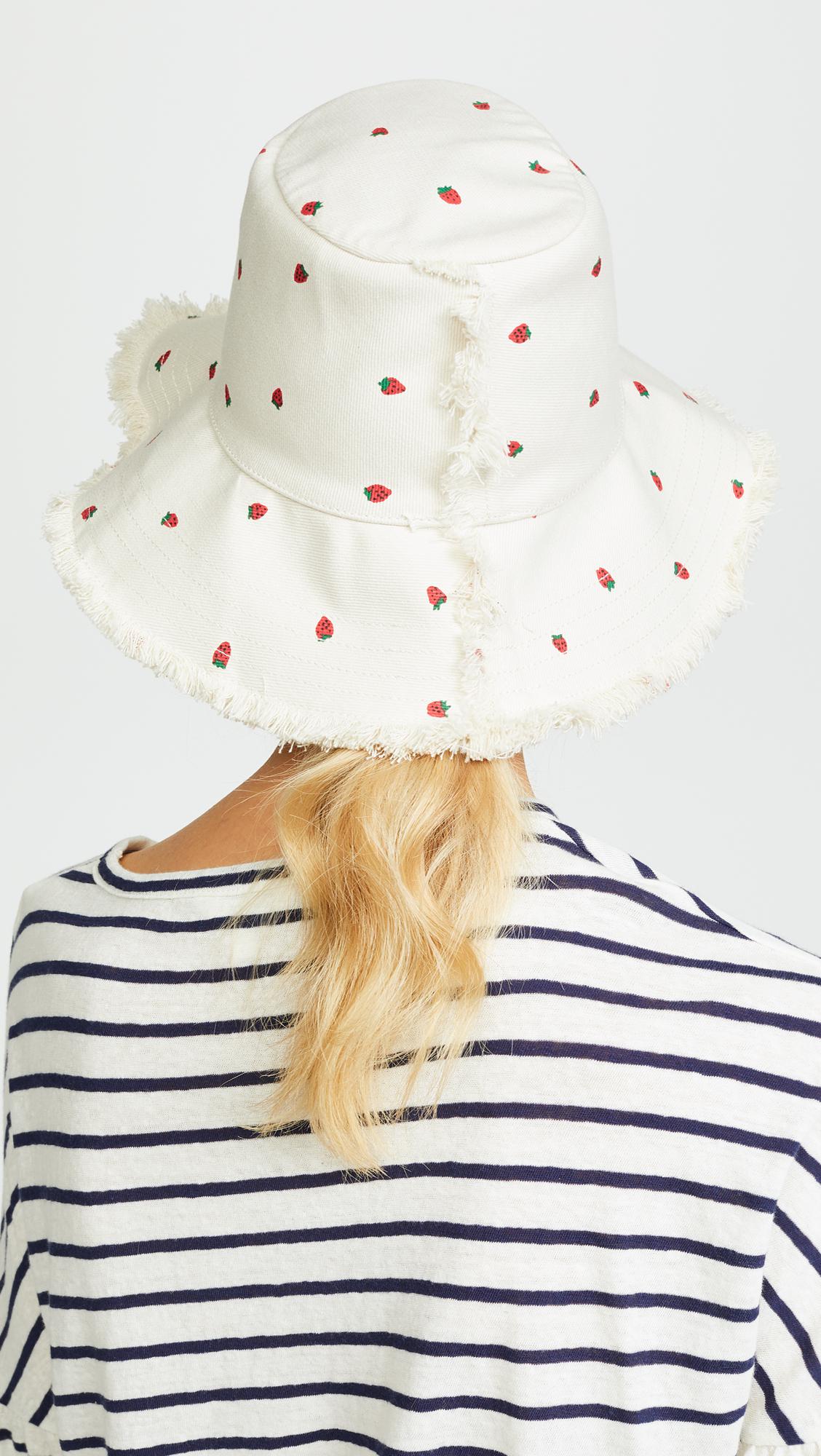 strawberry bucket hat