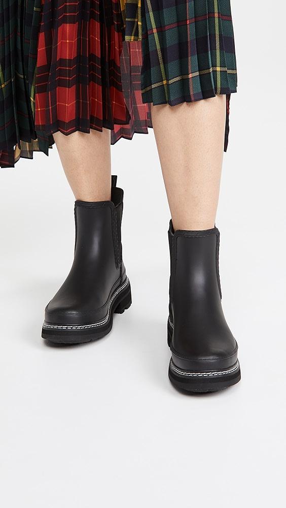 hunter refined stitch sherpa boot