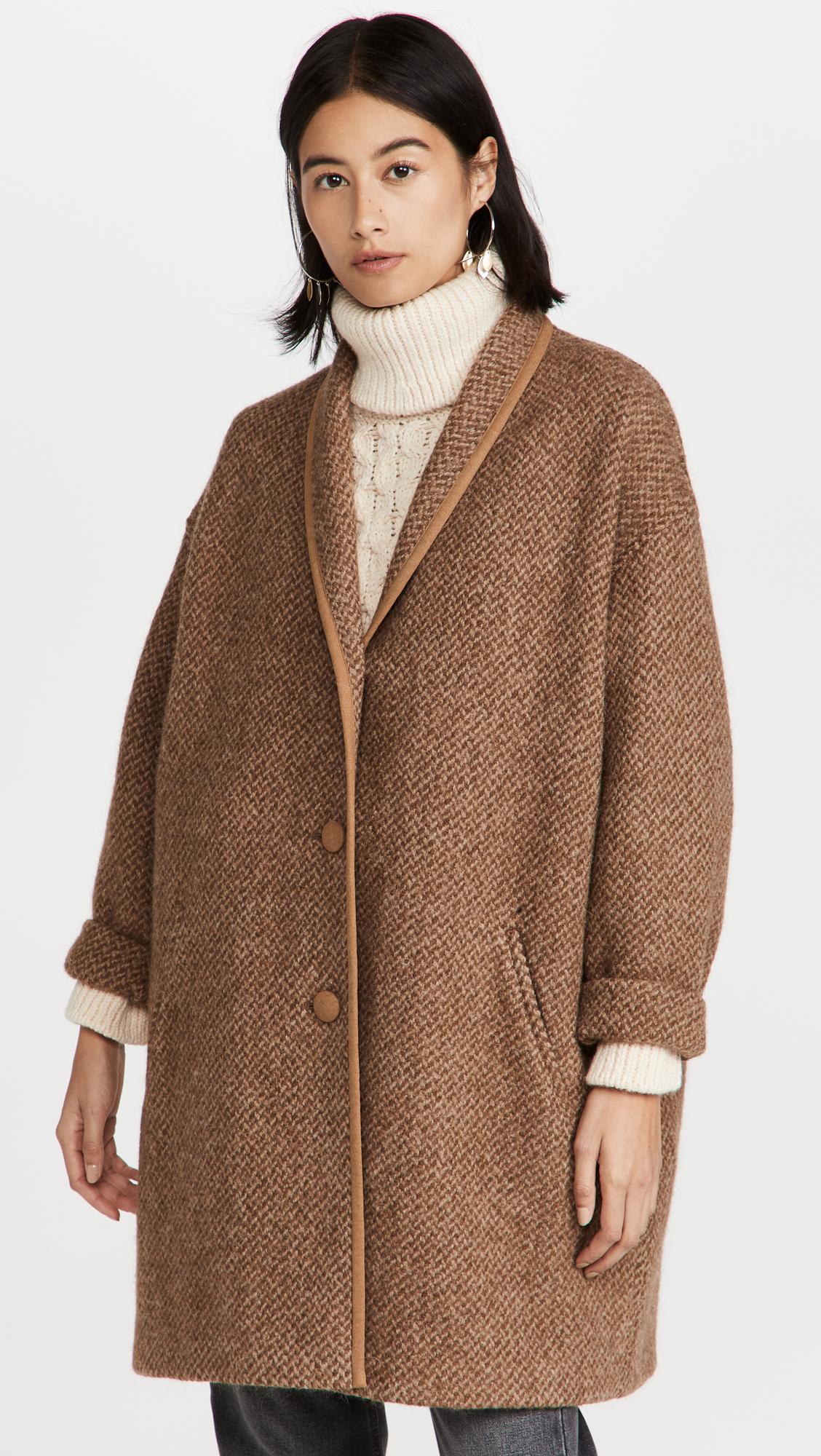 Étoile Isabel Marant Jelanyo Coat in Brown | Lyst