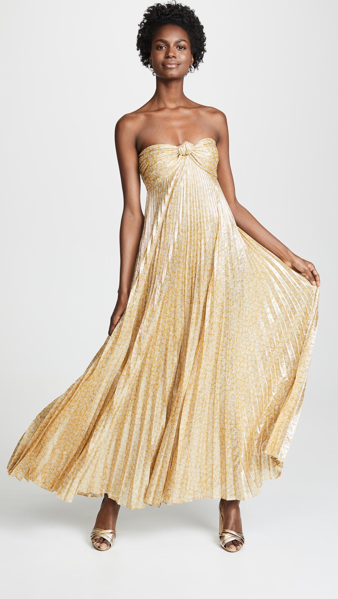 alexis gold dress