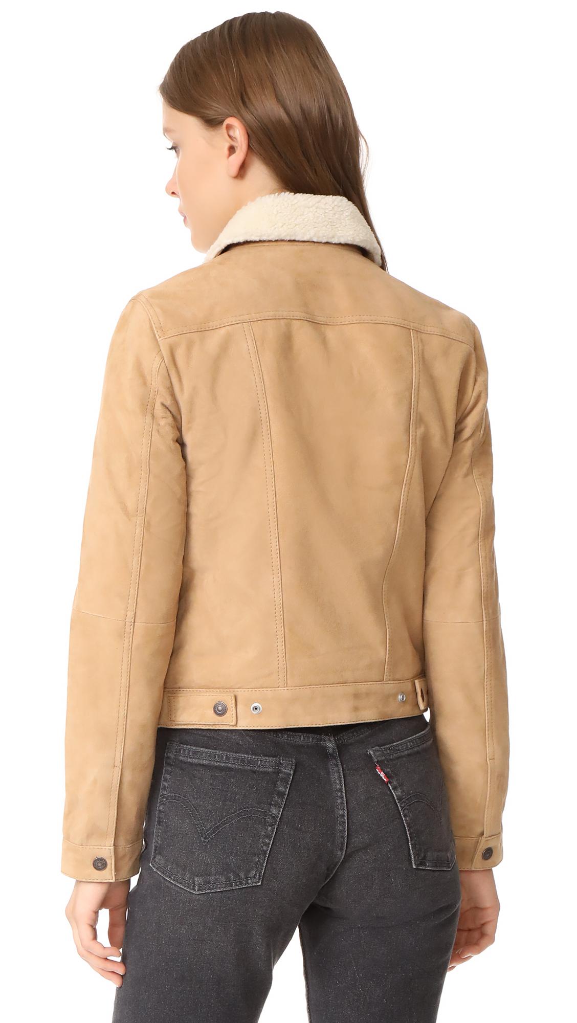 levis suede jacket womens