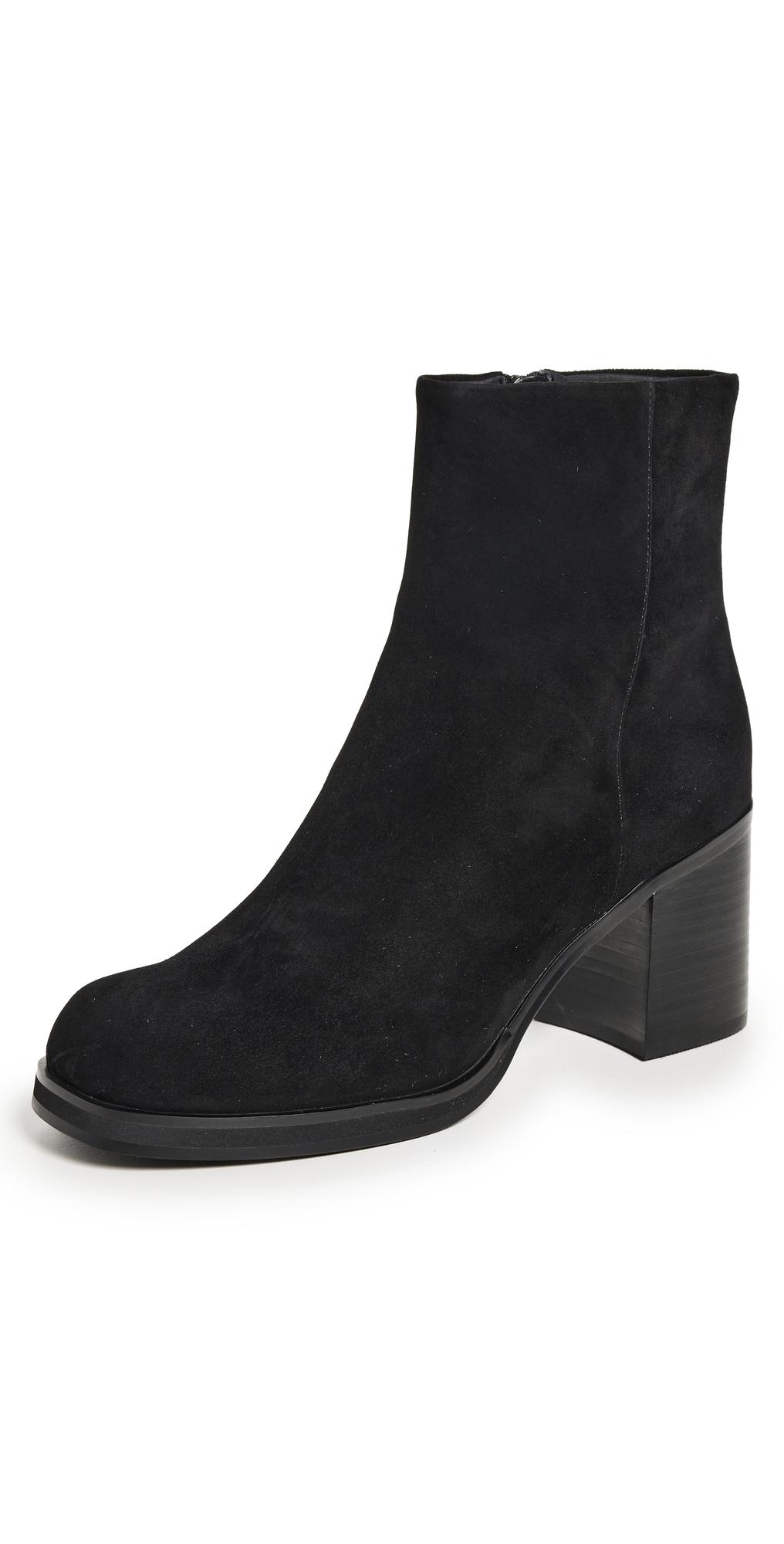 Black suede shooties best sale