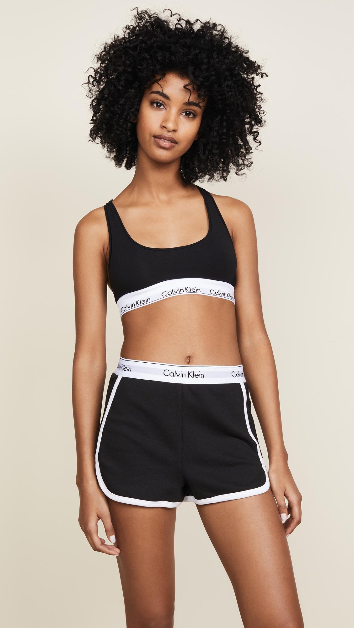 plotseling inzet verlangen Calvin Klein Modern Cotton Sleep Shorts in Black | Lyst