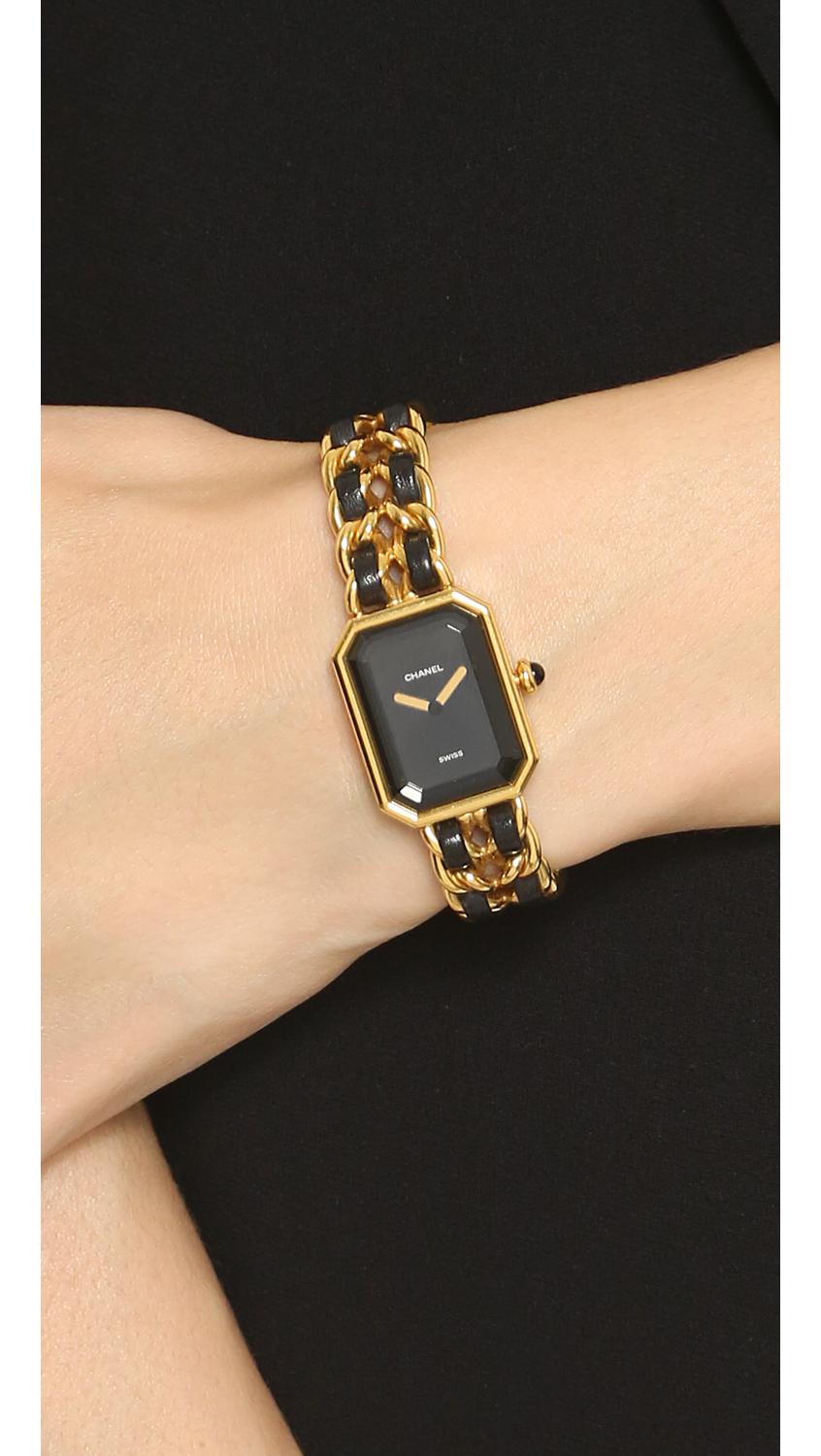 Chanel Premiere Watch in Black/Gold 