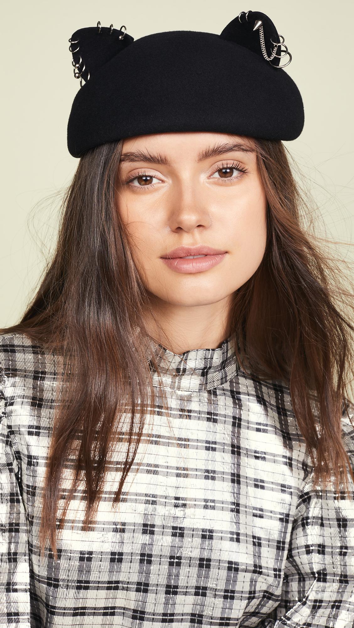 Eugenia Kim Wool Caterina Hat in Black 