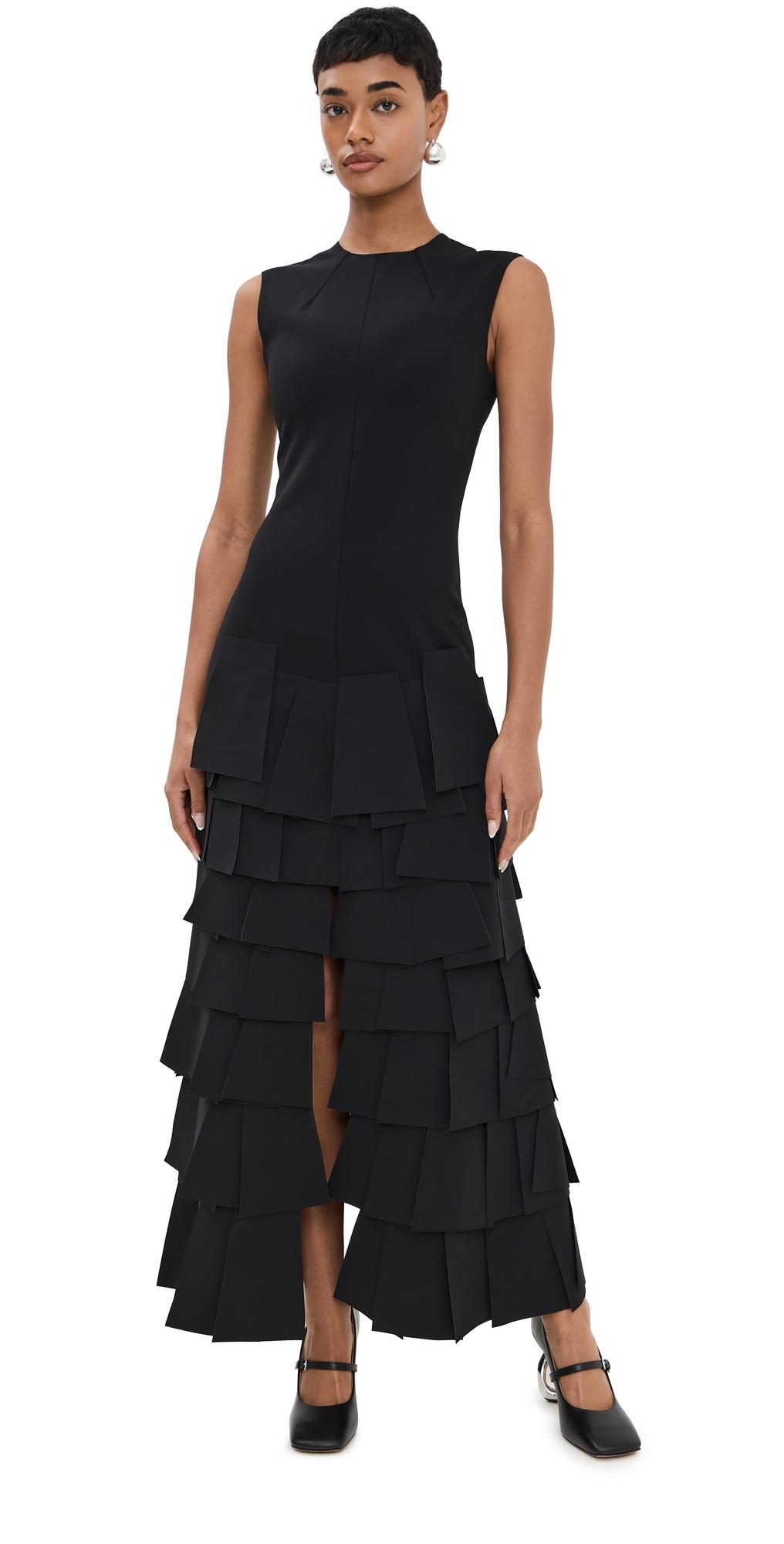 awake mode laser cut dress A.W.A.K.E. MODE Multi Circle Asymmetric Dress