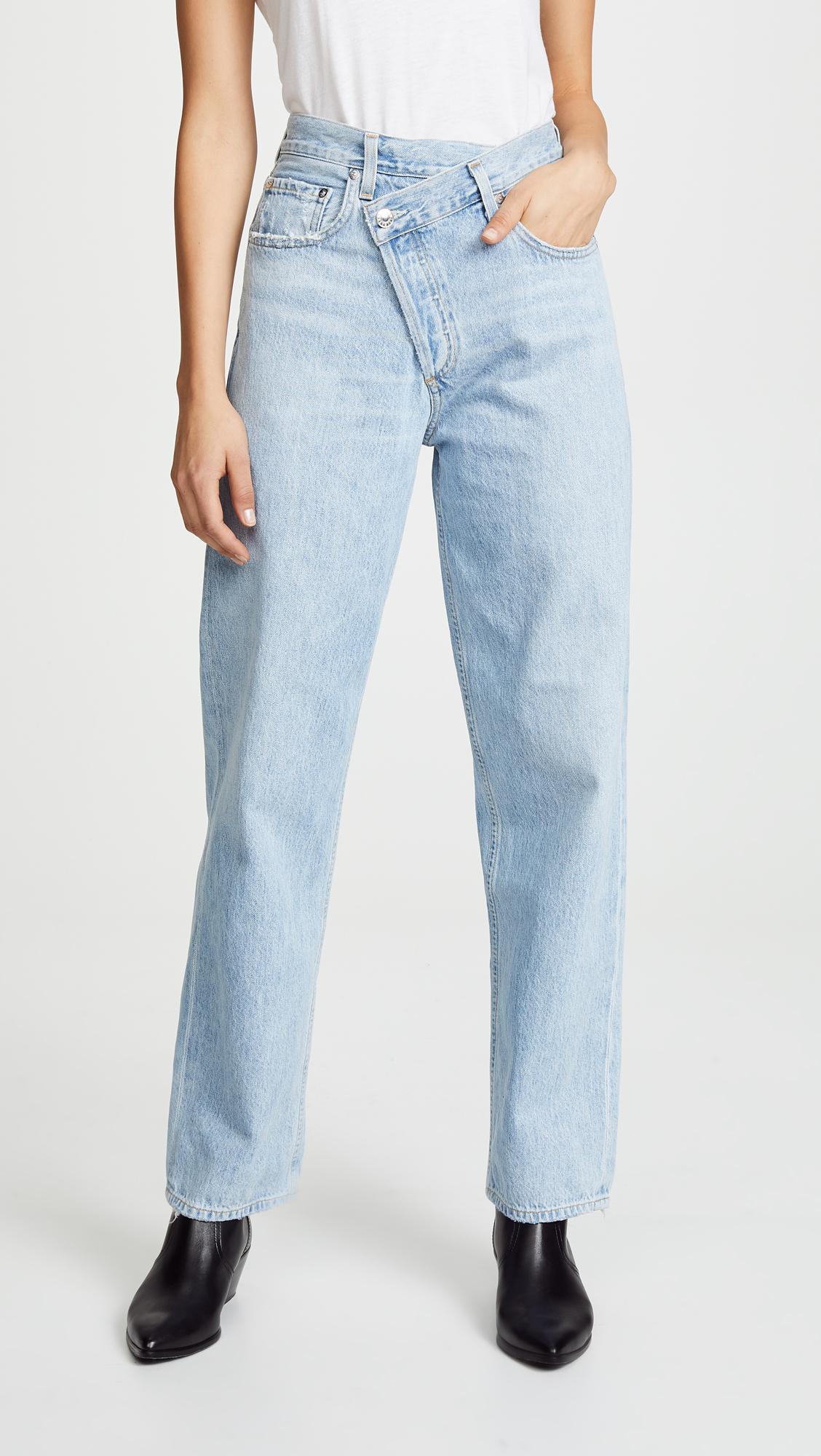 Agolde Denim Crisscross Jeans in Blue - Lyst