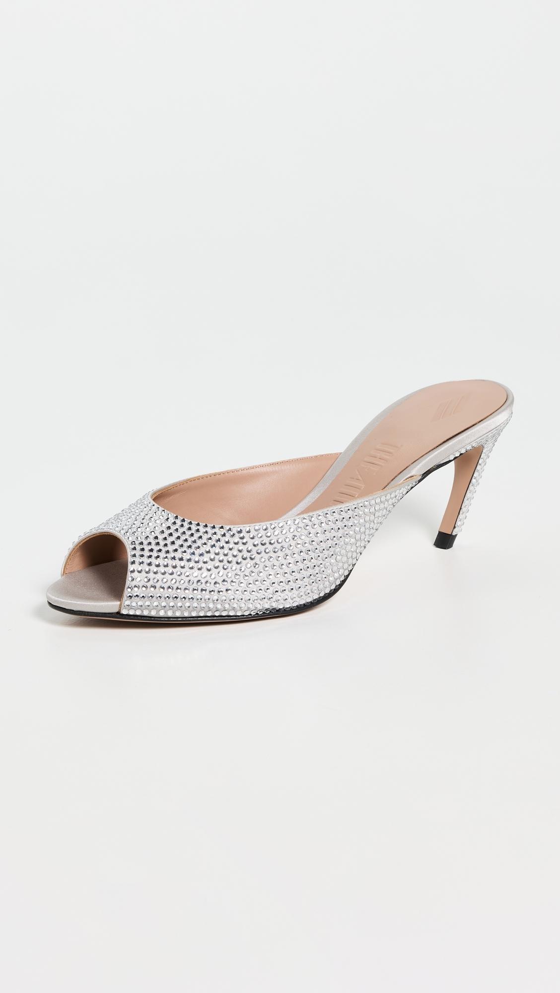THE ATTICO Embellished PVC Nanci mules (232WS651PA35R 021 THE ATTICO Embellished PVC Nanci mules (232WS651PA35R 021