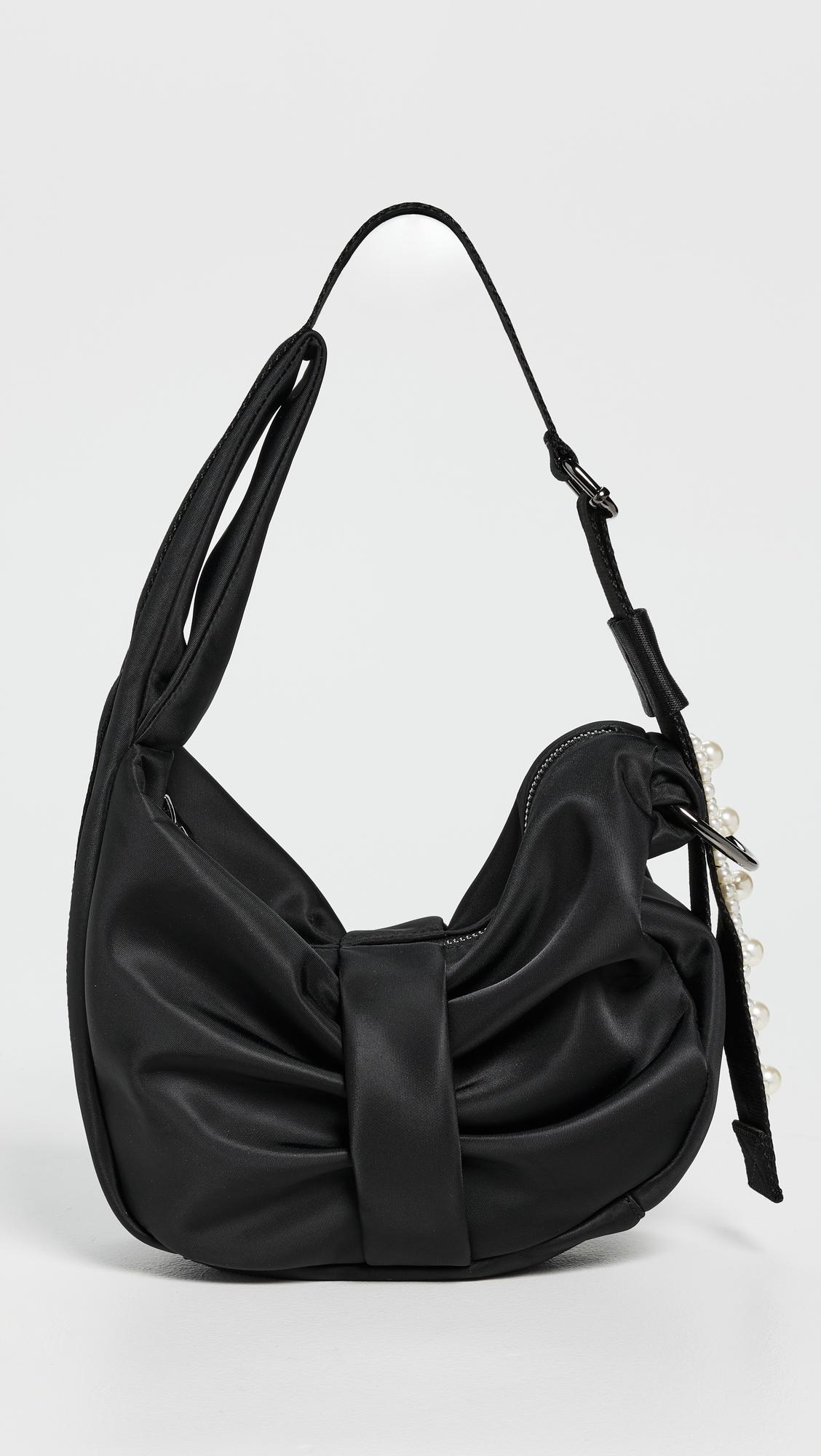 Simone Rocha Mini Sling Bow Bag With Embellishments in Black | Lyst