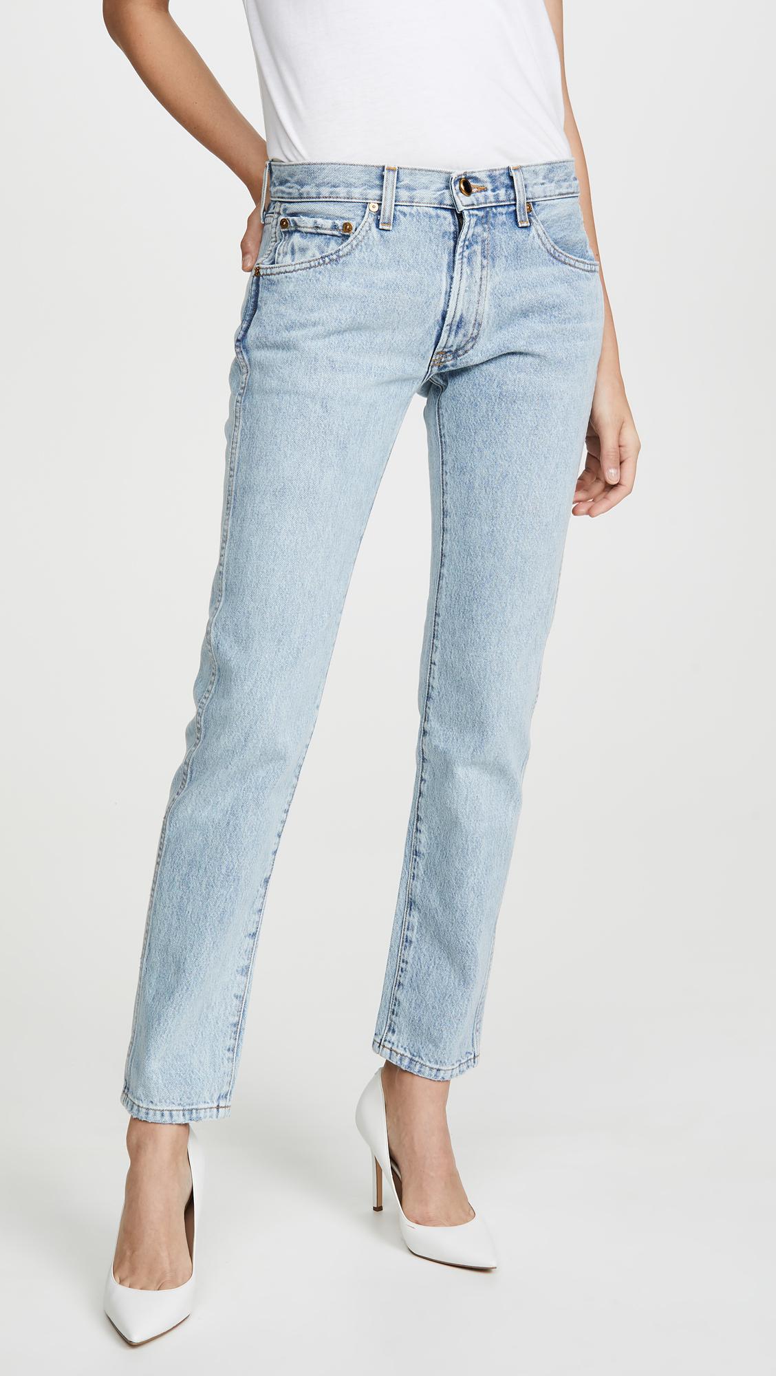 Khaite Denim Kyle Relax Low Rise Jeans 