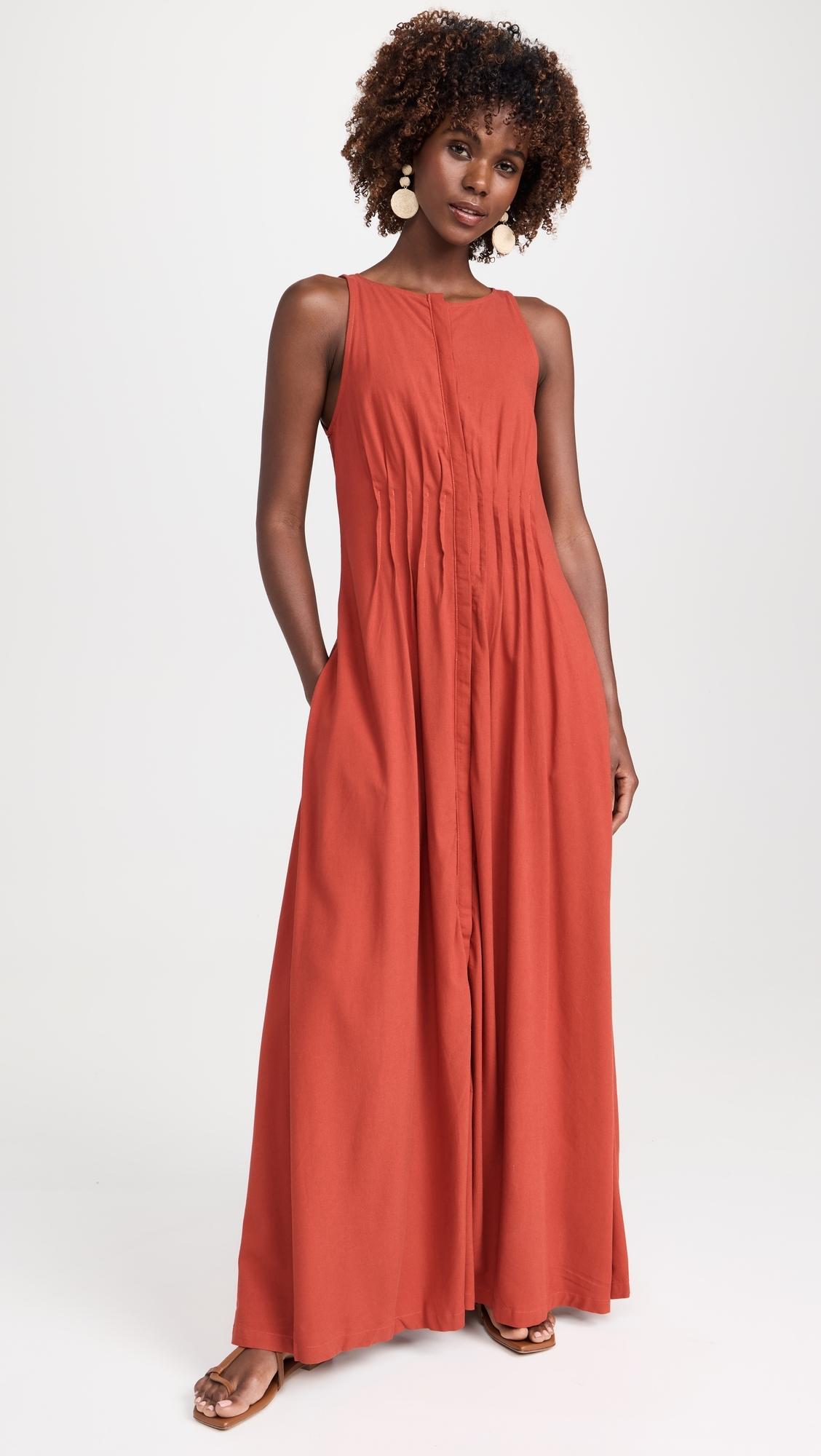 long shift dress 'COSI FAN TUTTE' PNKMT / M Shoulder Width and Upper Button&nbspdown Color:Pale rose Navy And Gold Bodycon