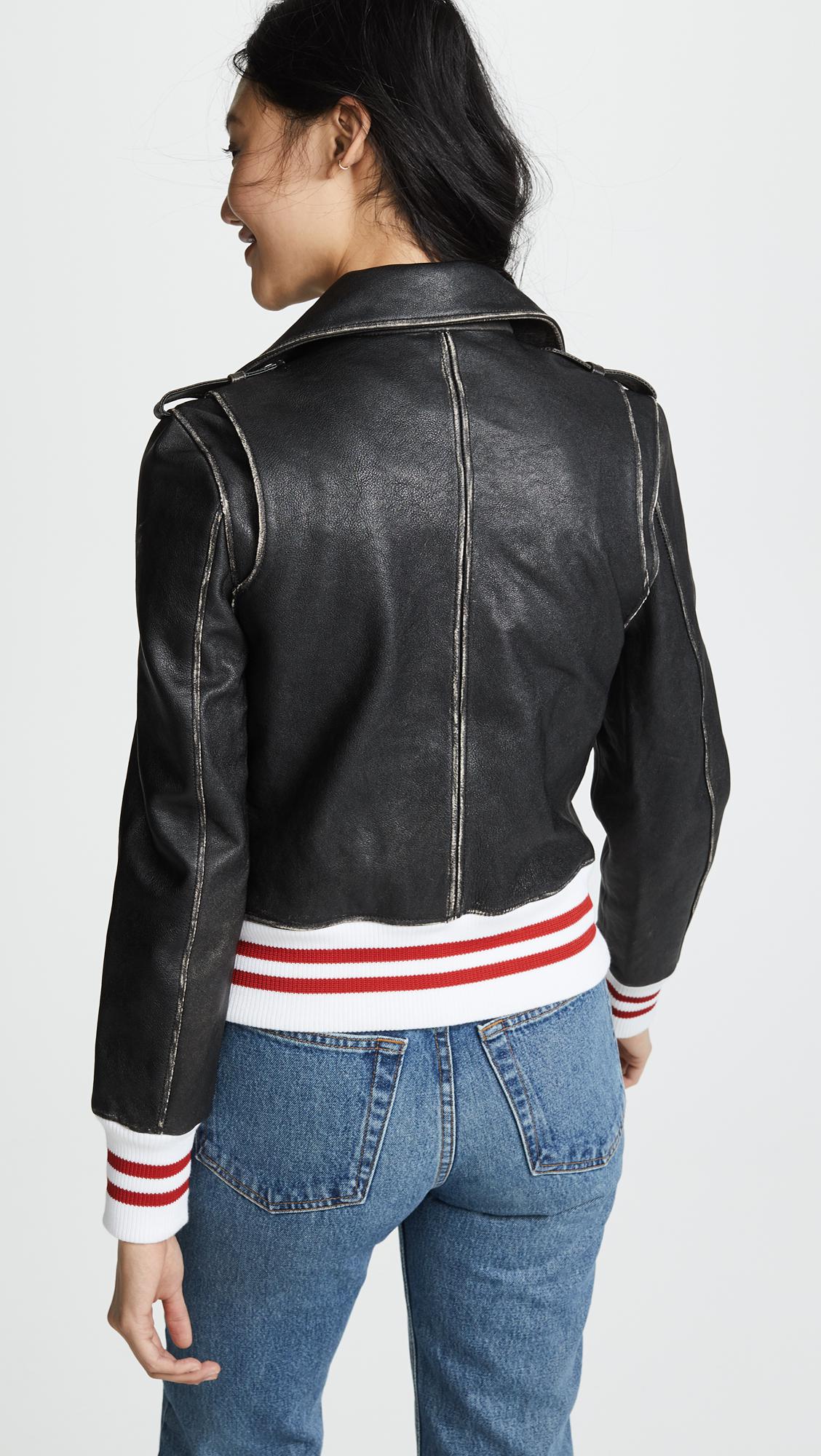 Lyst Anine Bing Quinlan Leather Jacket In Black Gallery