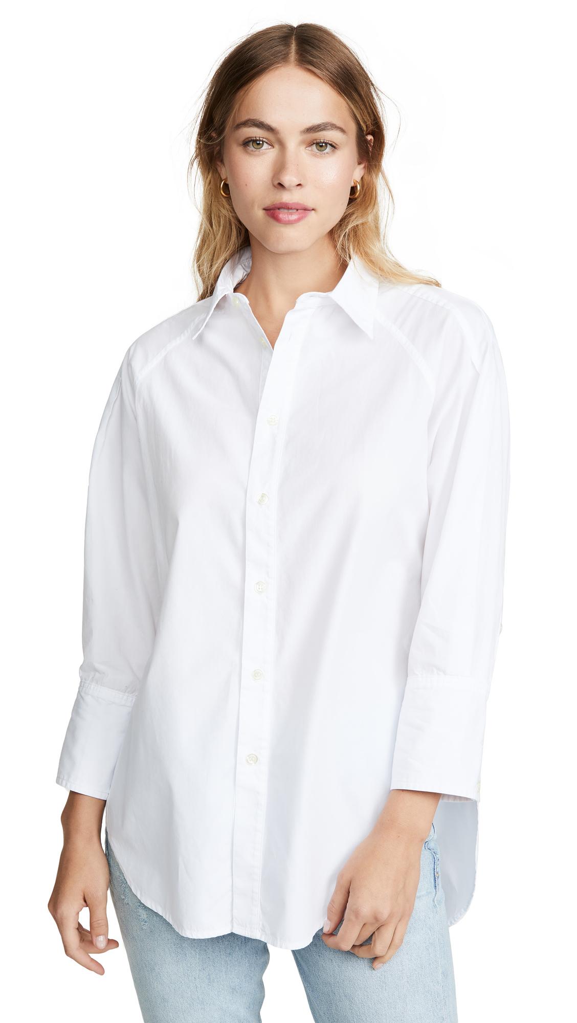 Citizens of Humanity Cotton Sybil Shirt in White - Lyst