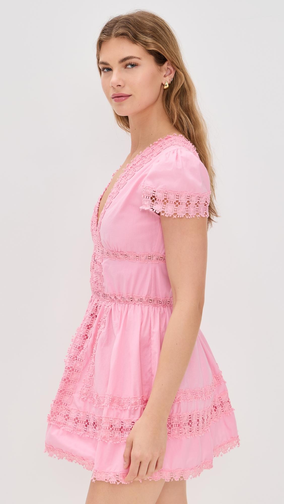 chinese dress ladies Peixoto Ora Cotton Embroidered Mini Dress Swim Cover Up  DGFOutlet
