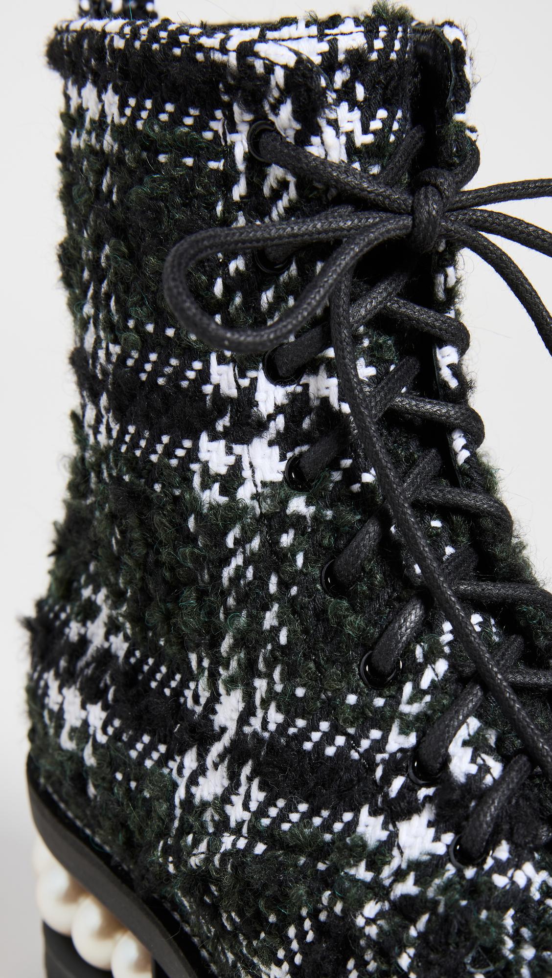 Nicholas kirkwood casati pearl combat clearance boots