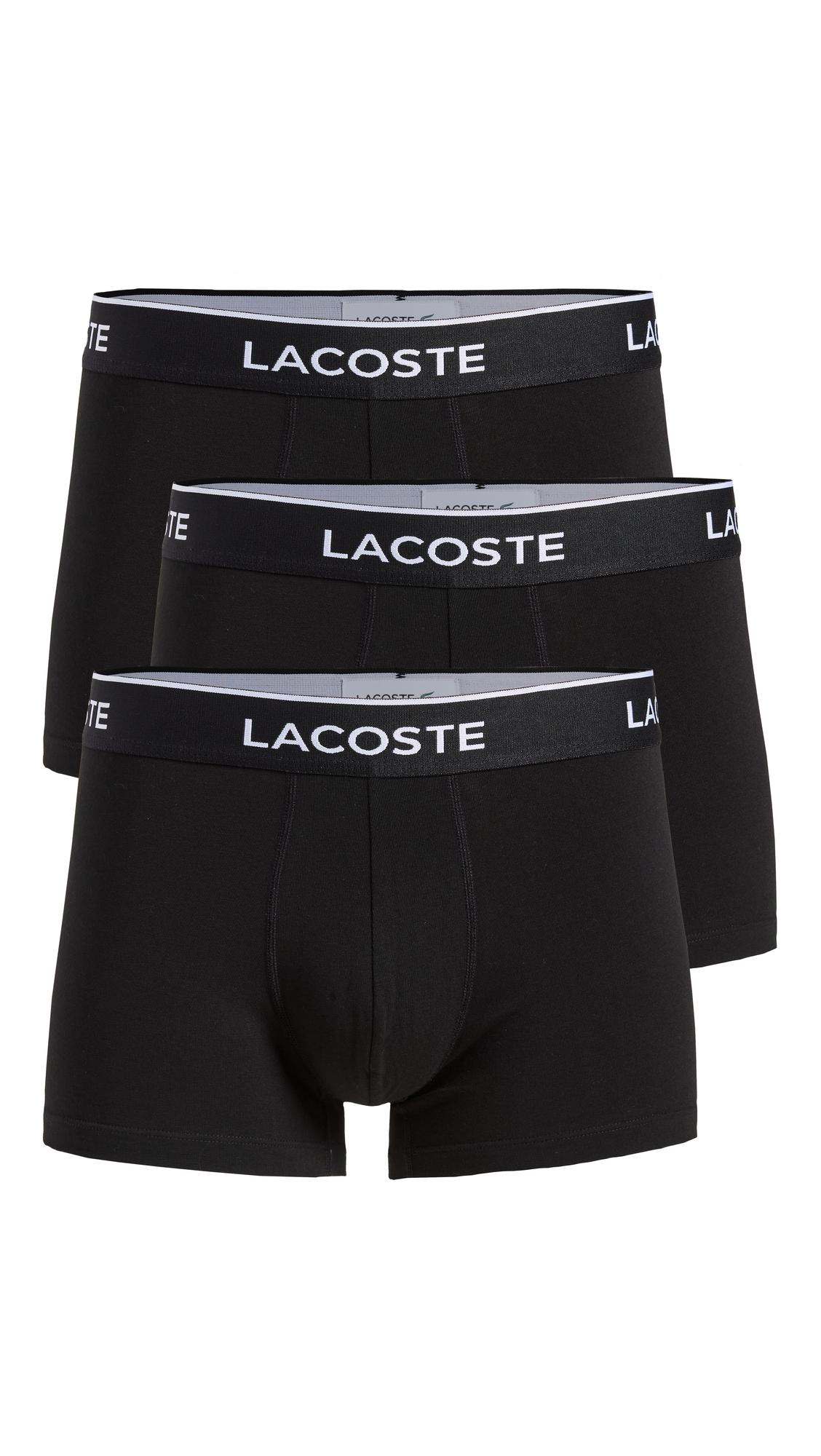 Lacoste Boxer Briefs 3-pack Motion Classic in Black for Men | Lyst
