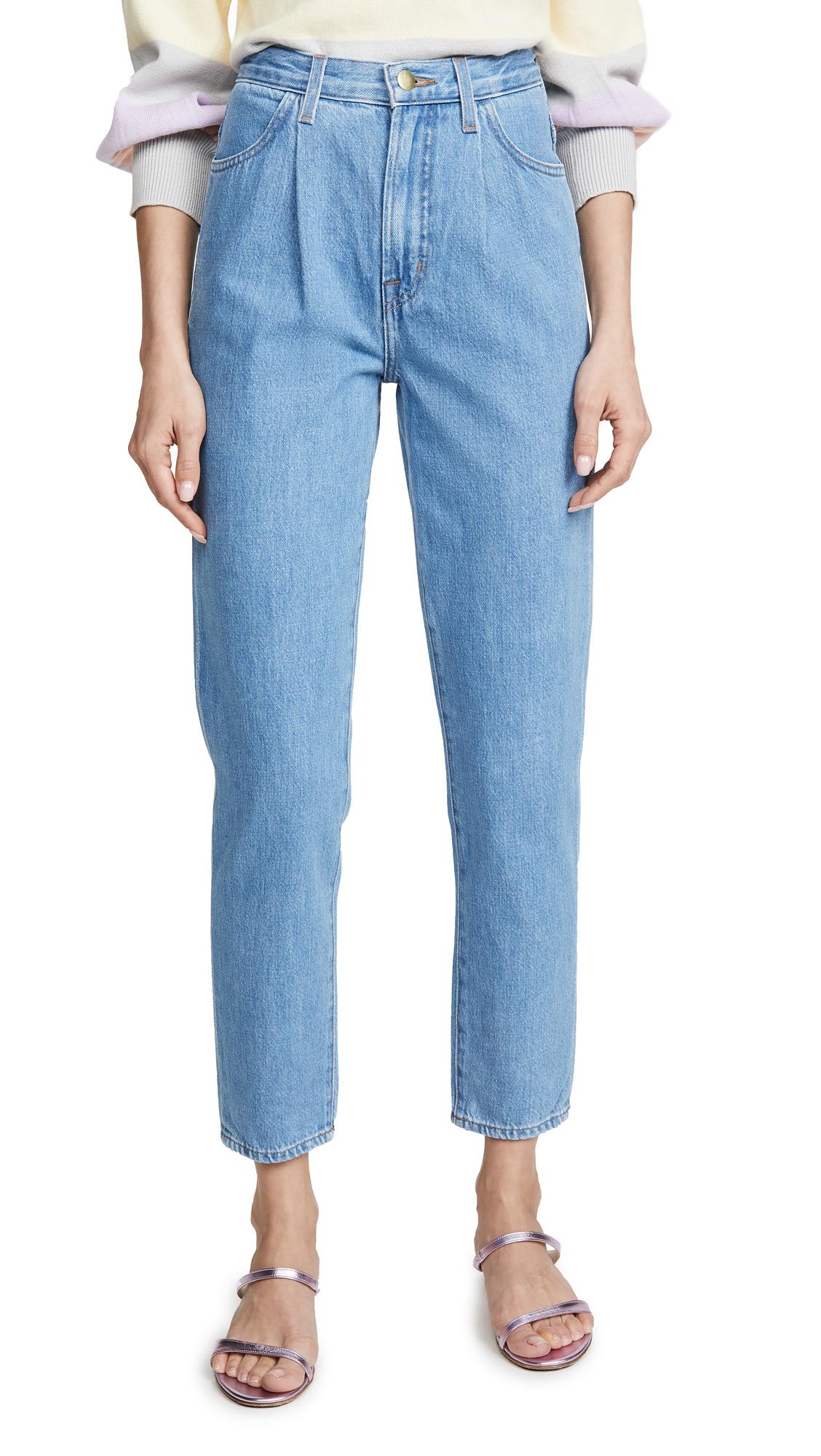 J Brand Denim Pleat Front Peg Jeans in Blue Lyst