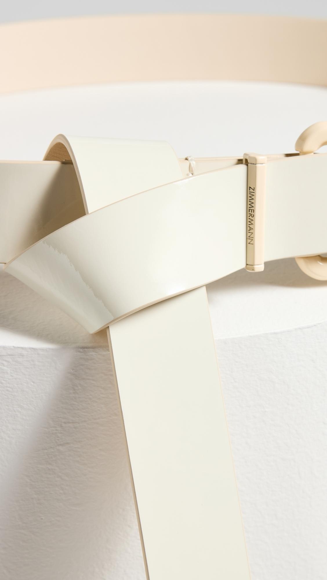 Zimmermann Patent Long Tail Jean Belt 30 Lyst