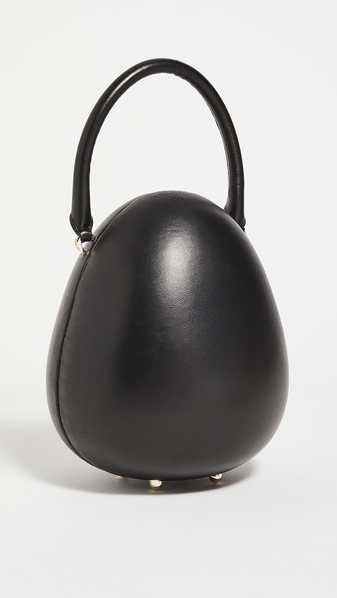 Simone Rocha Leather Egg Bag in Black