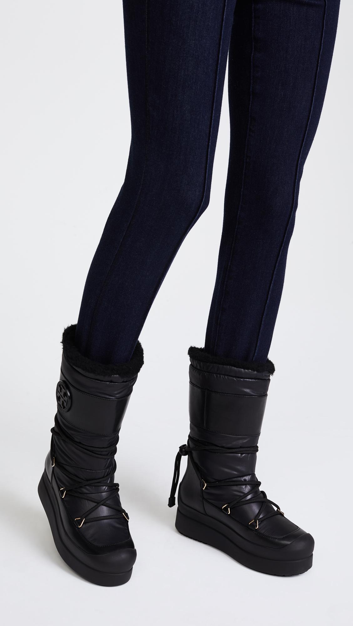 Tory Burch Cliff Snow Boots in Black | Lyst