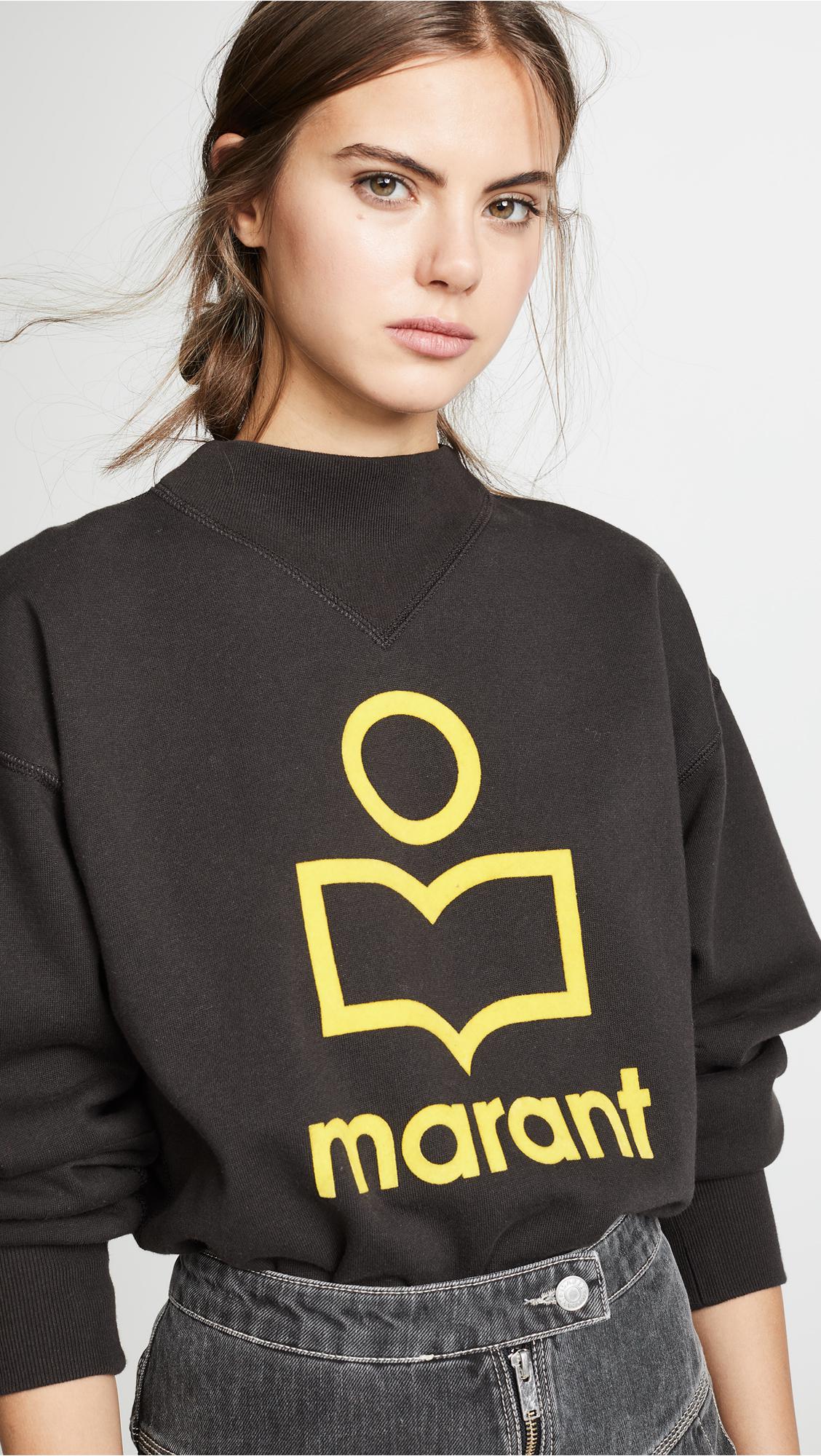 Étoile Isabel Marant Moby Sweatshirt in Black | Lyst