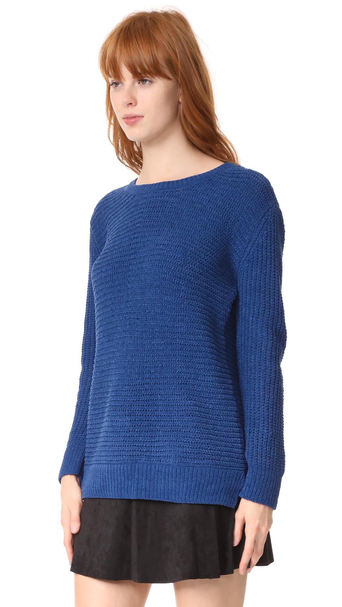 Lyst - Bb Dakota Briegh Chenille Sweater in Blue