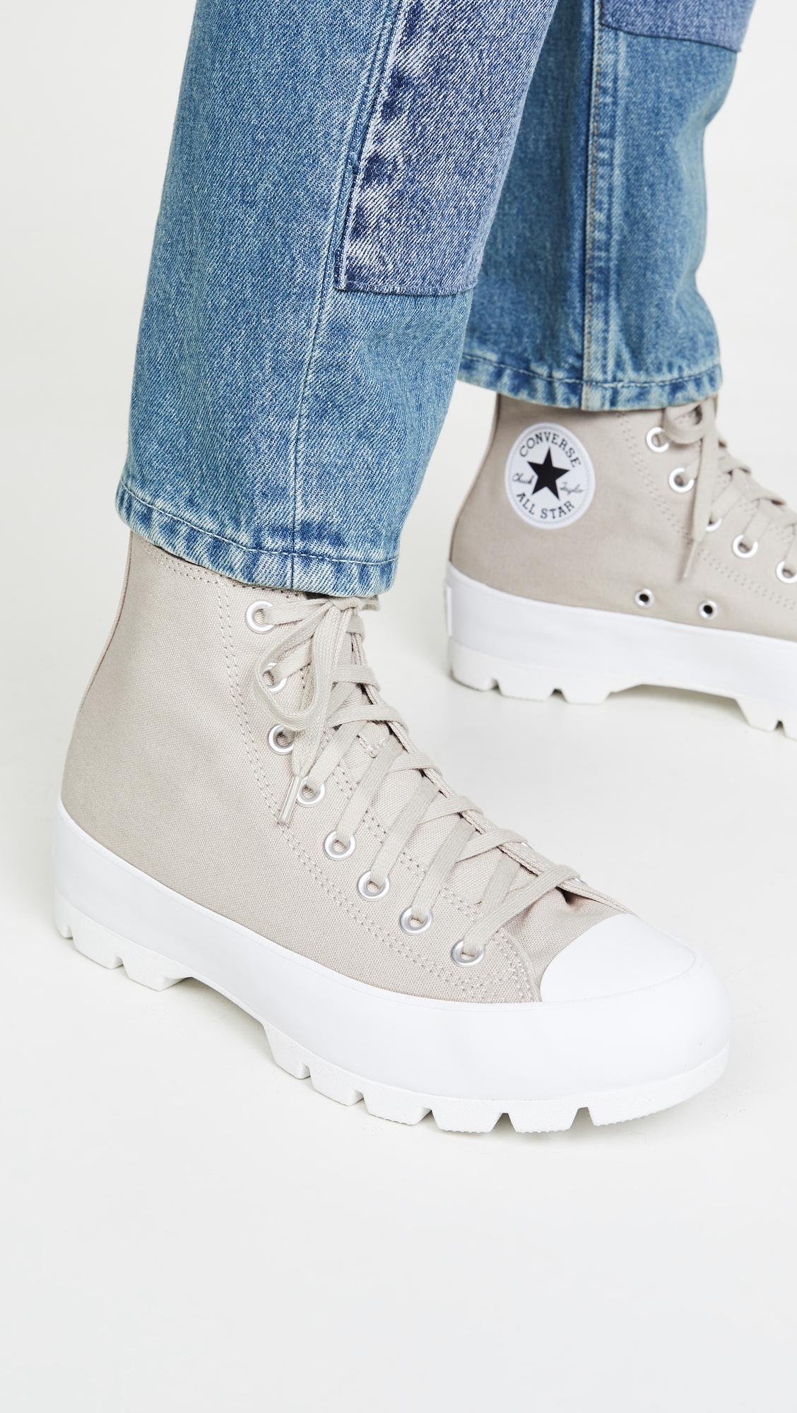 Converse Canvas Chuck Taylor All Star Lugged Sneaker Boots in ... لوتس