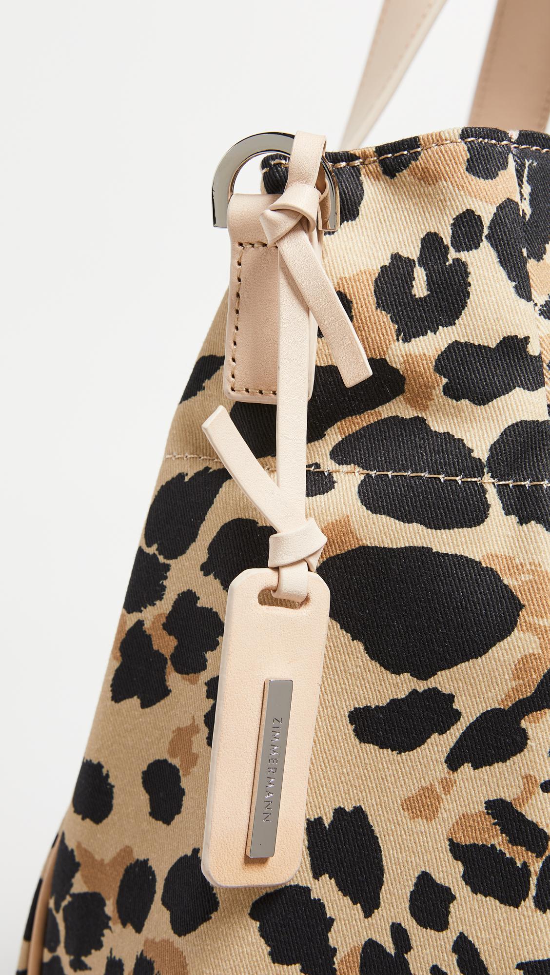 zimmermann leopard beach bag