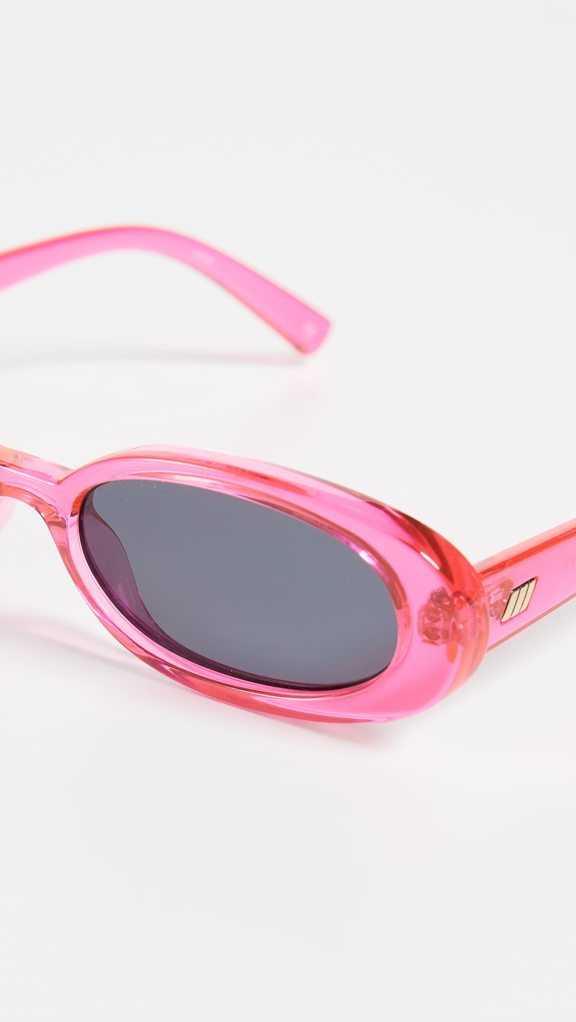 Le Specs Outta Love Sunglasses in Crystal Neon Pink (Pink) Lyst