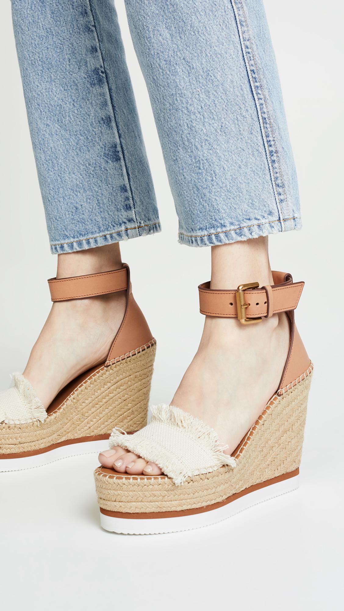 See By Chloé Canvas Glyn Wedge Espadrilles - Save 12% - Lyst