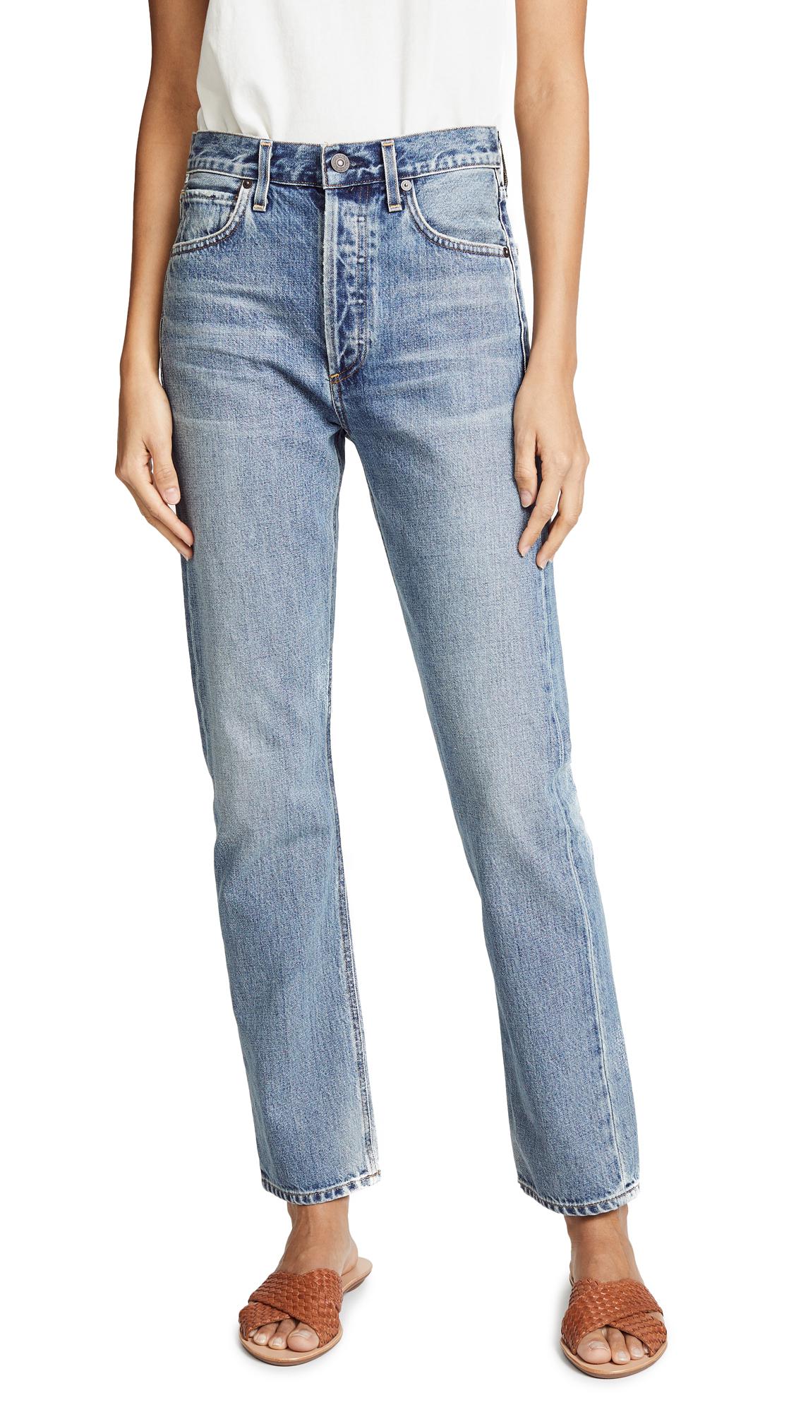 citizen of humanity charlotte high rise straight jeans