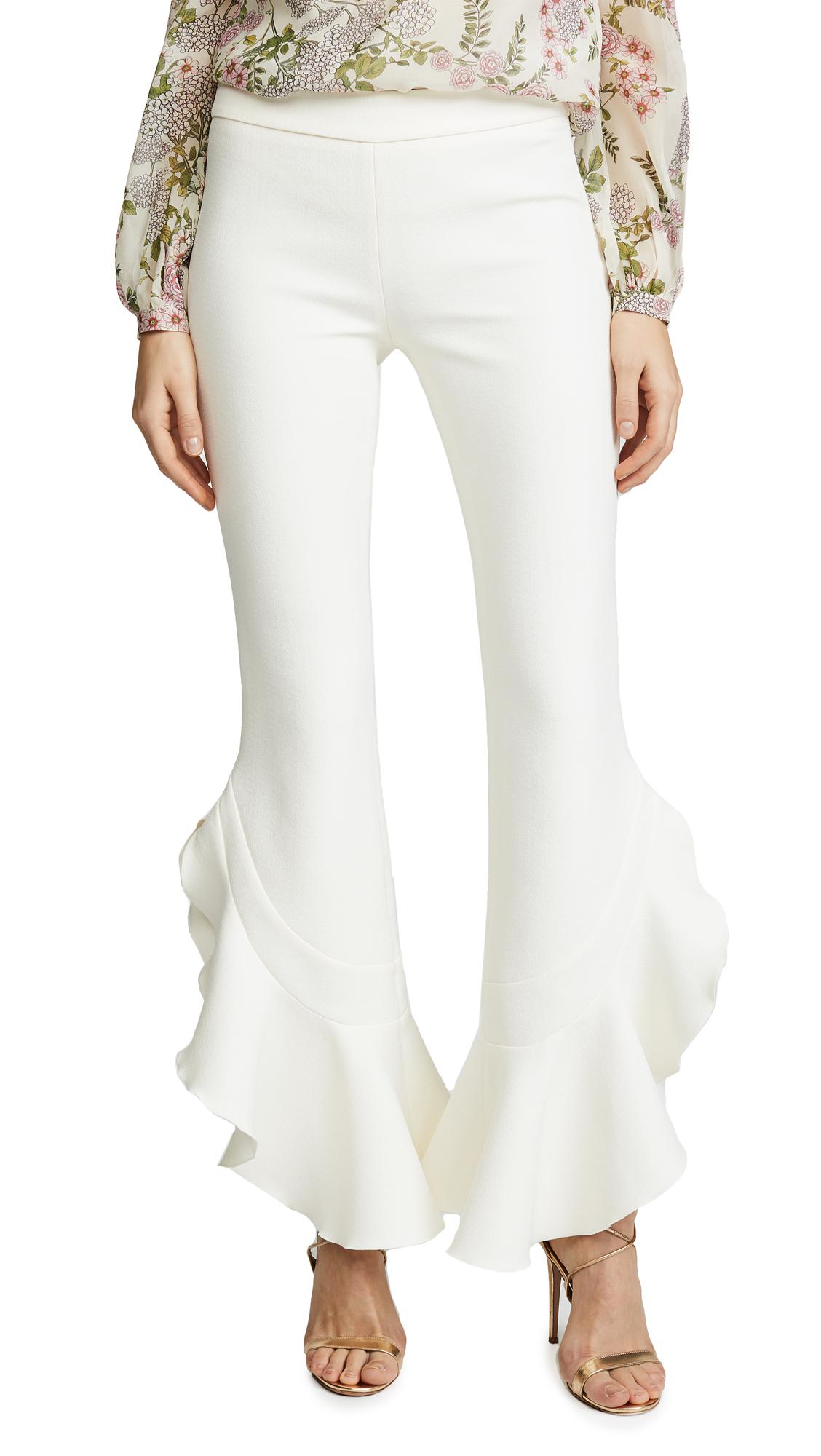 Wide leg ruffle pants Clearance
