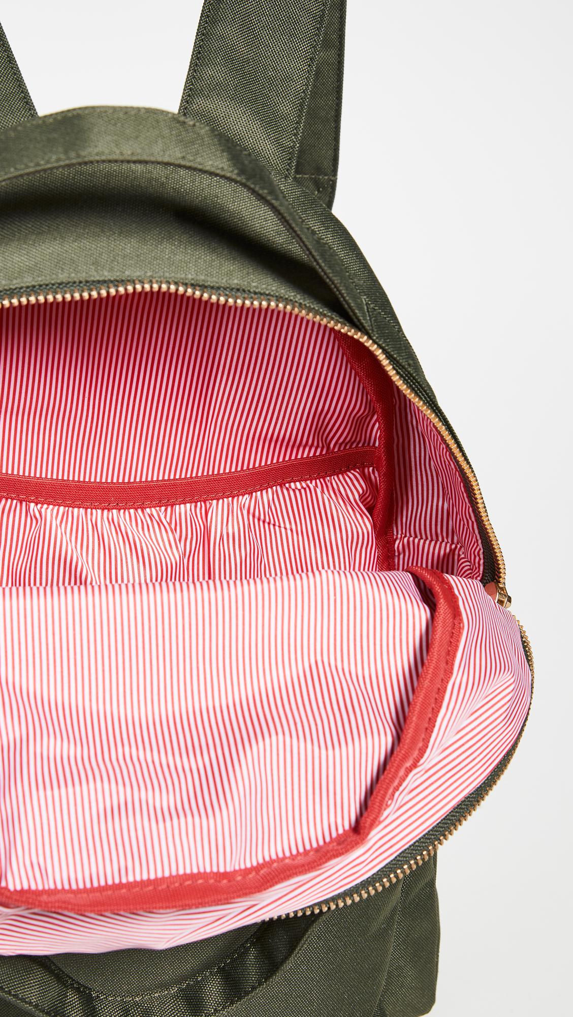 dark green herschel backpack