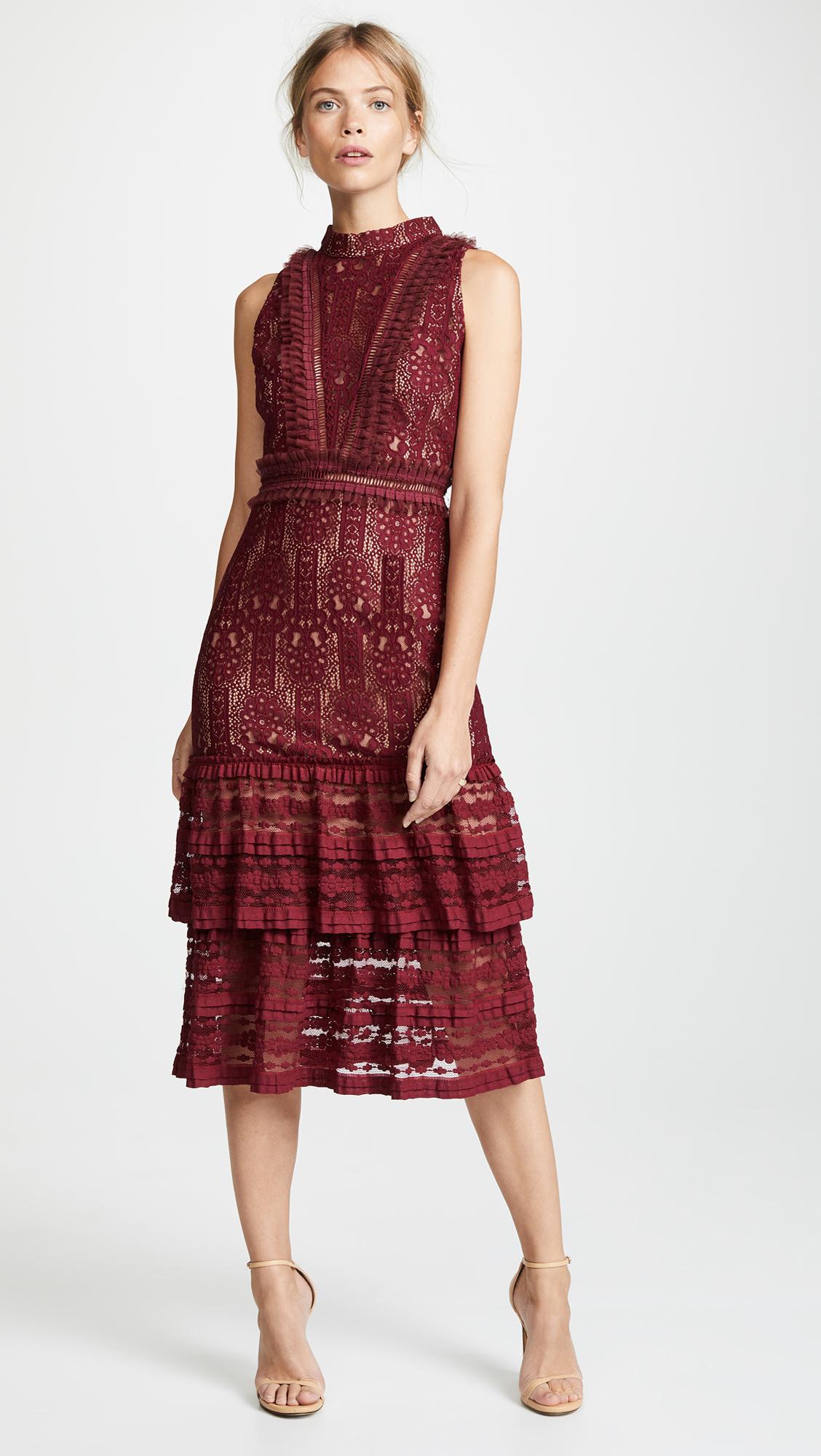 endless rose red dress