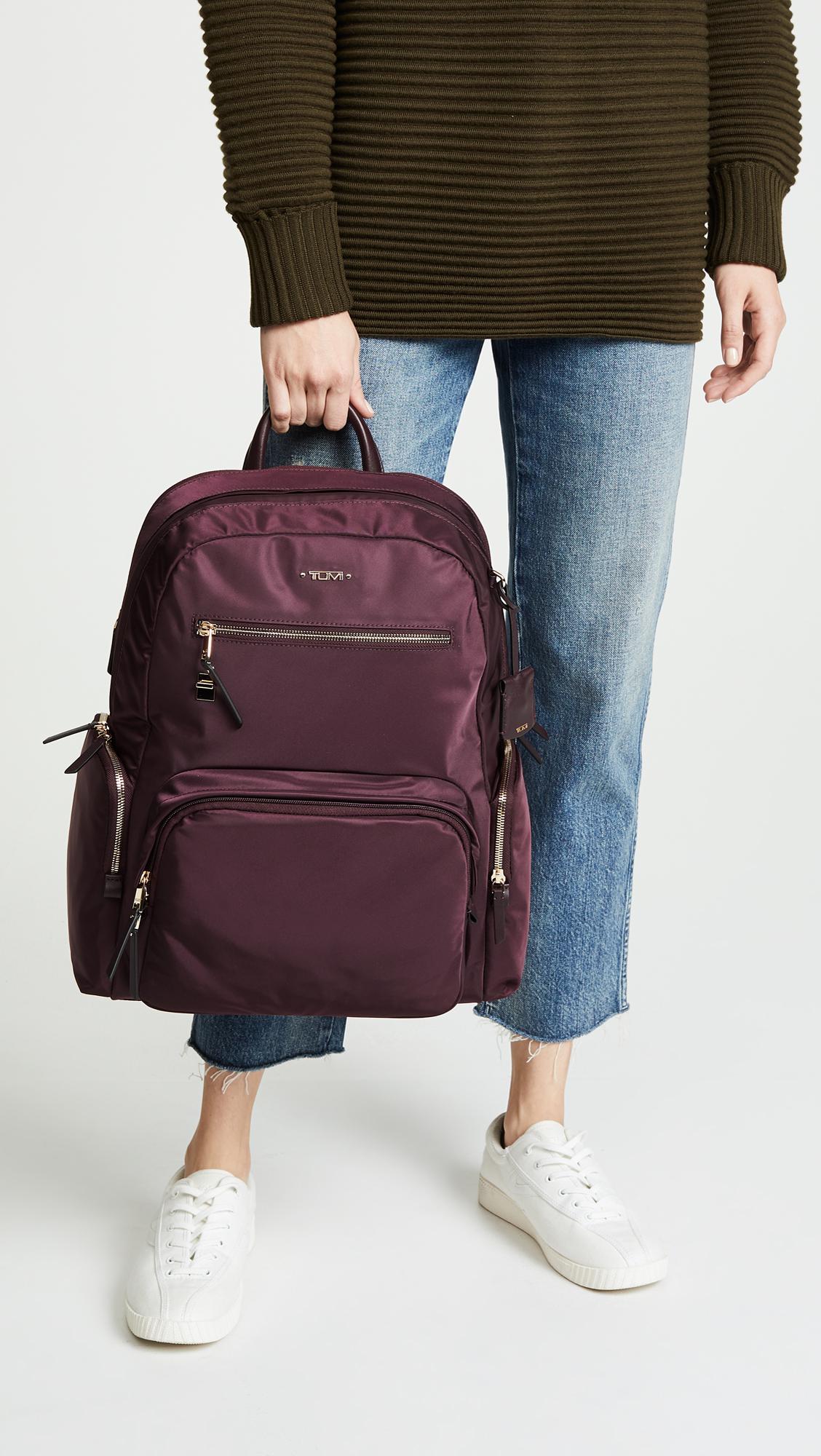 Tumi Voyageur Carson Backpack in Maroon (Purple) | Lyst