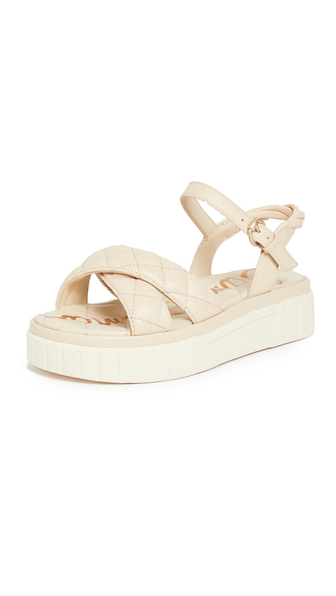 Sam Edelman Gavril Platform Sandals in Natural Lyst