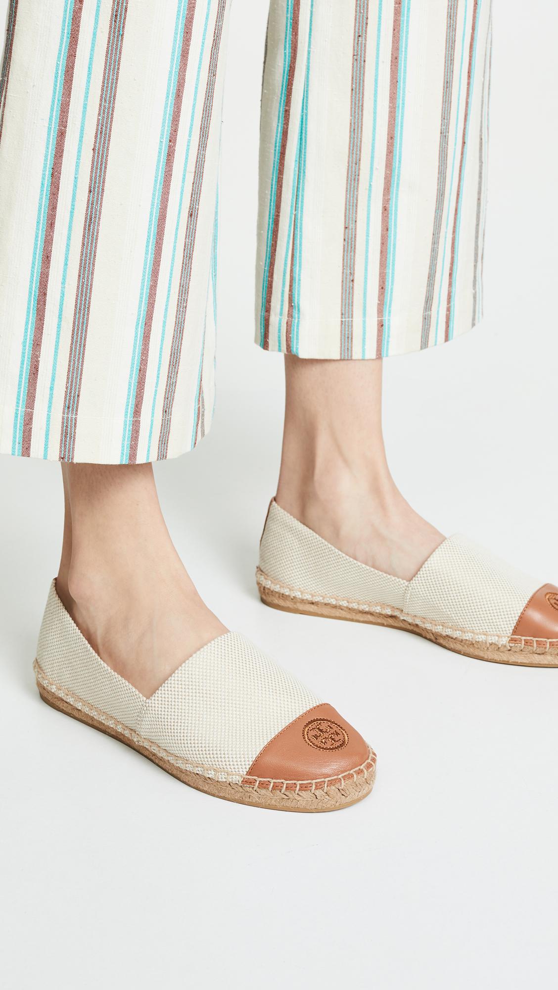 Tory Burch Canvas Colorblock Flat Espadrilles - Lyst