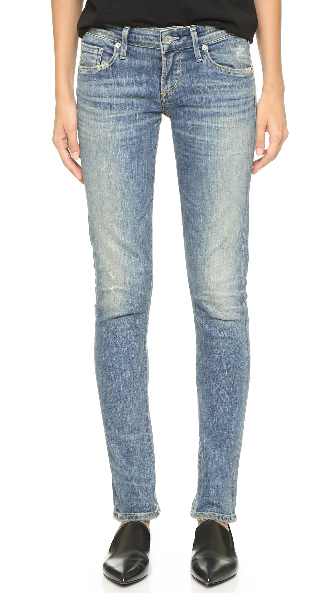 Citizens of Humanity Racer Low Rise Skinny Jeans in Blue | Lyst