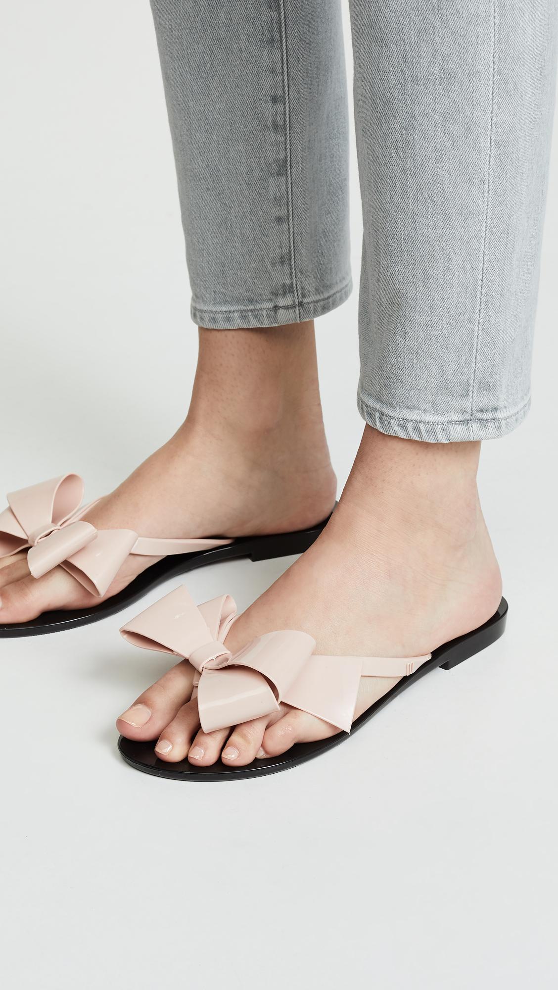 melissa bow flip flops