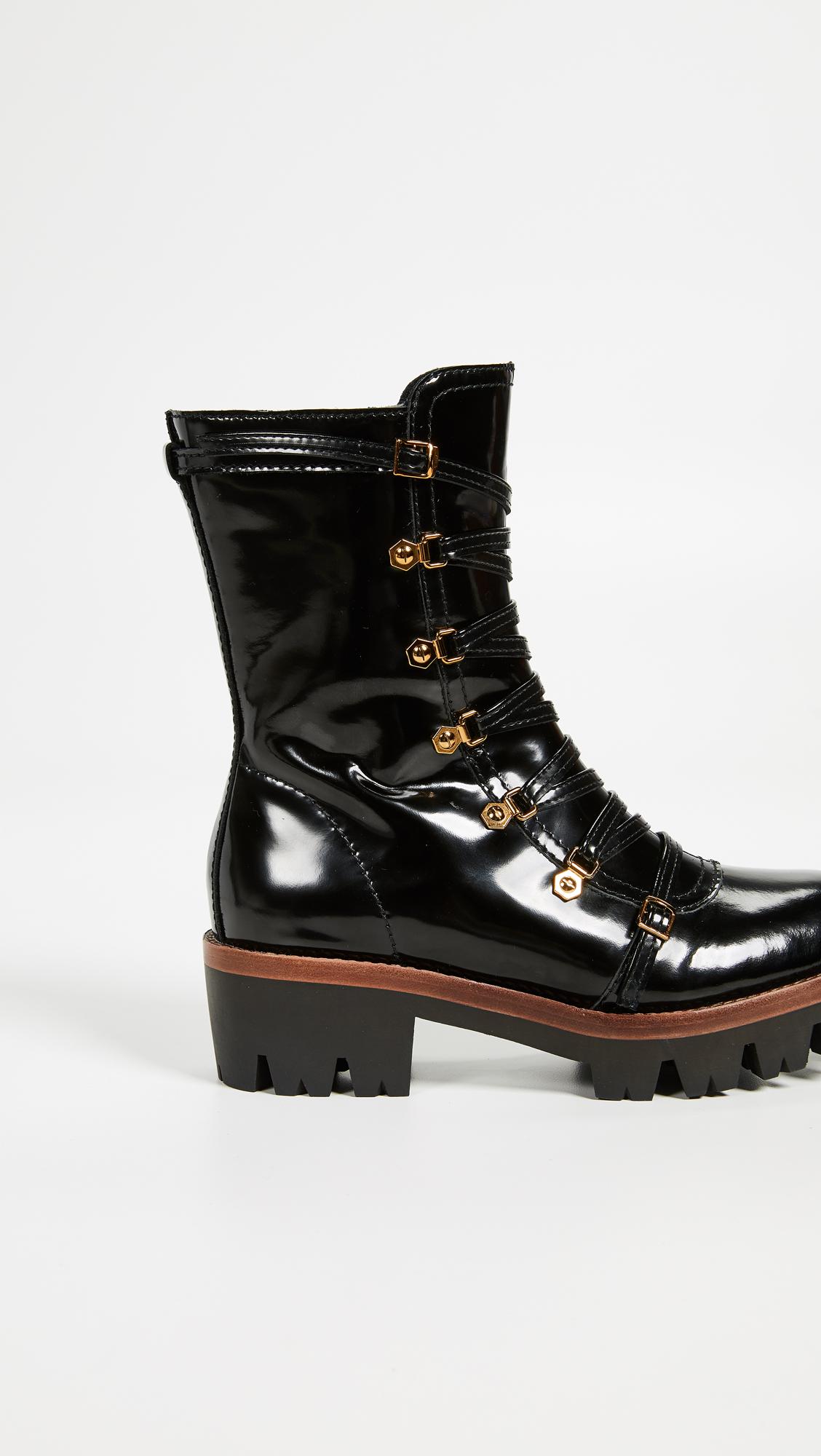 jeffrey campbell lug sole open ankle boot